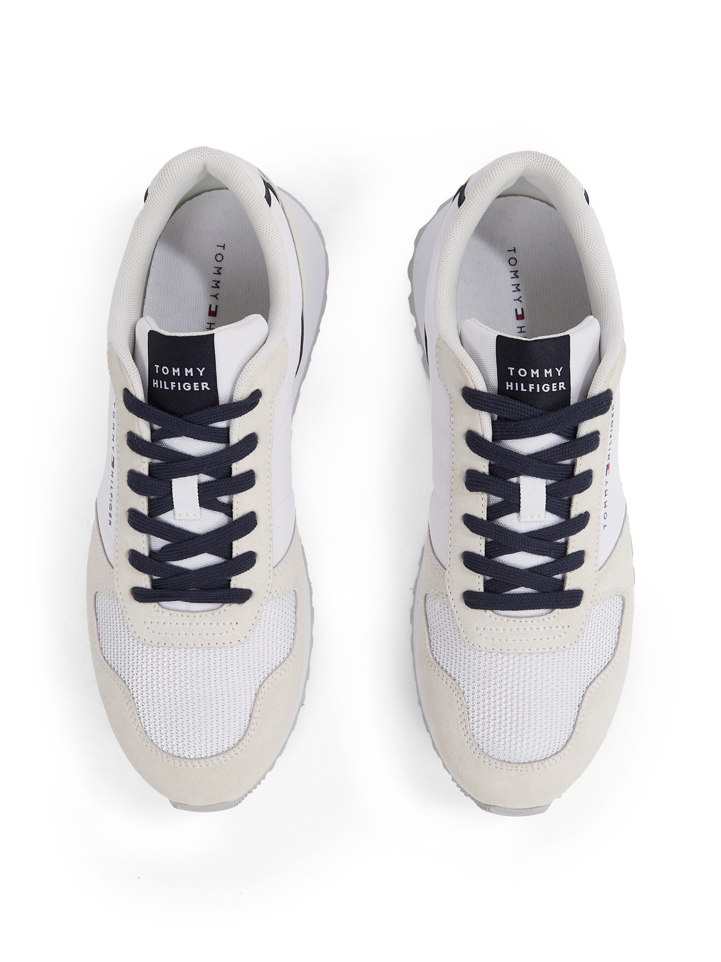 Tommy Hilfiger Sneakers NEW RUNNER EVA MIX FLAG , vrijetijdsschoen, halfschoen, veterschoen met gepolsterde schacht