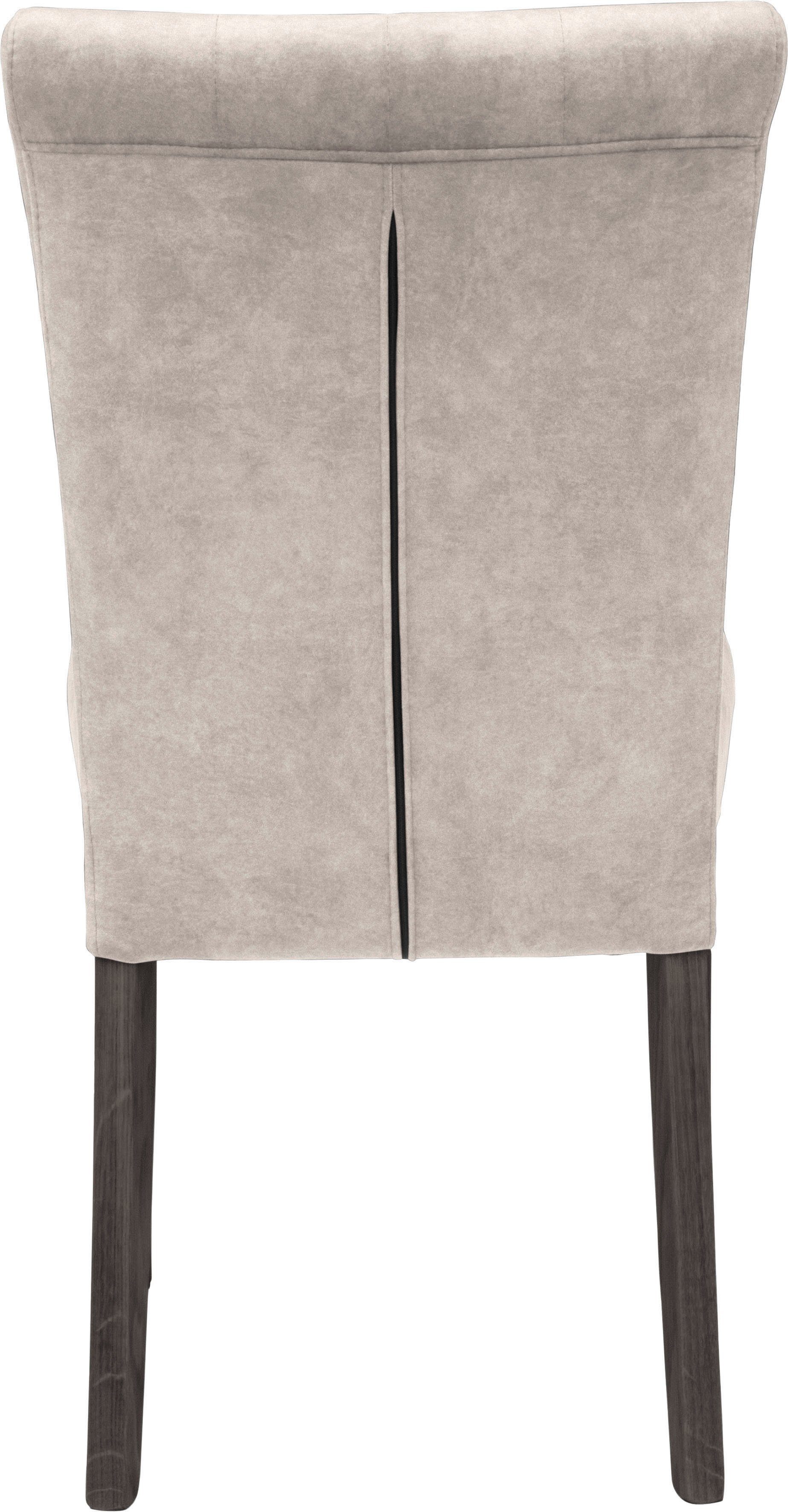 Home affaire Eetkamerstoel Queen BESTSELLER Gestoffeerde stoel met knoopdetails, set van 2, 4 of 6