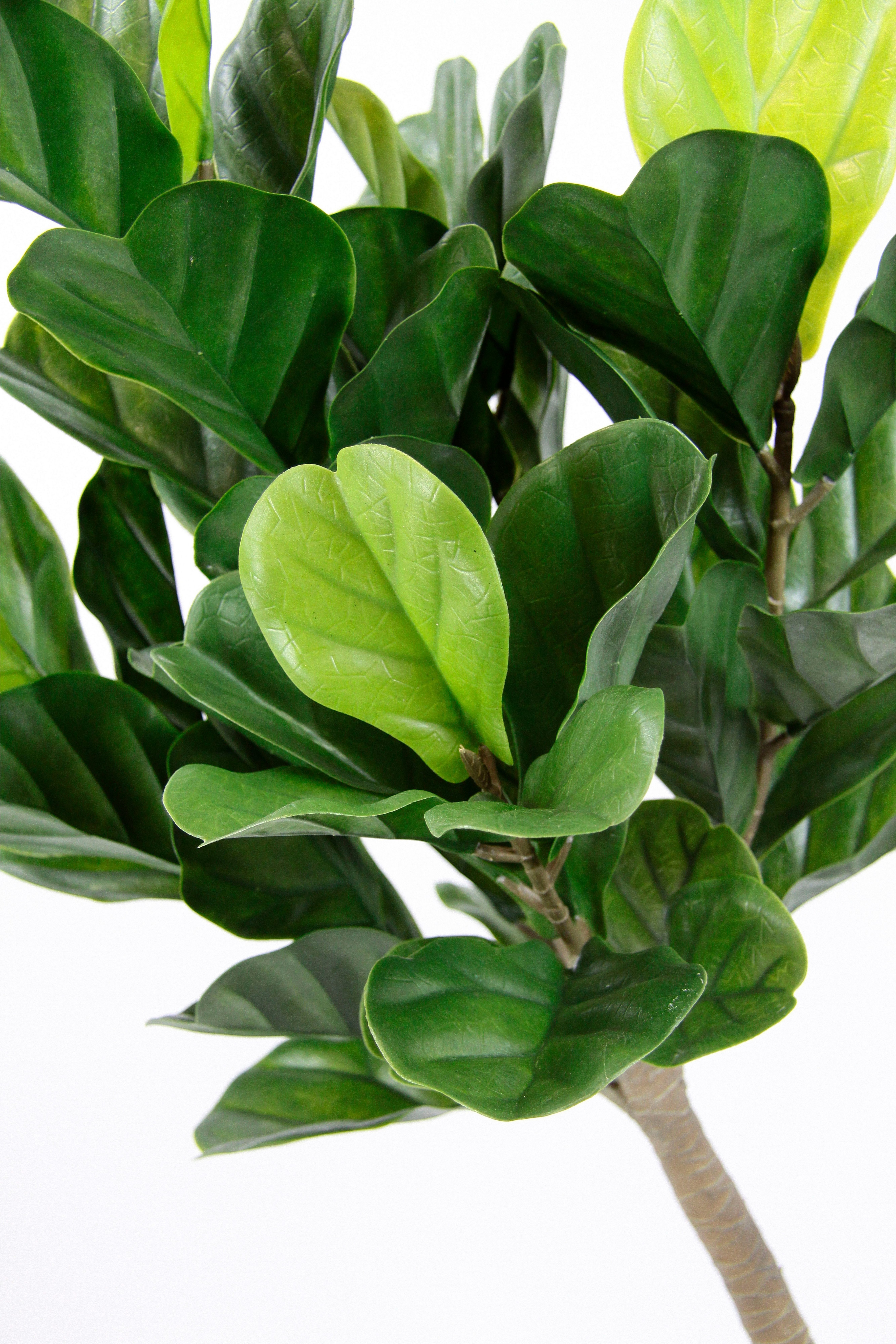 I.GE.A. Kunstboom Tabaksboom in pot kunstmatig vioolblad vijgenboom vijgenbladplant Olifantenboom, boom, kamerplant, kunstplant, plant, decoratieve plant (1 stuk)