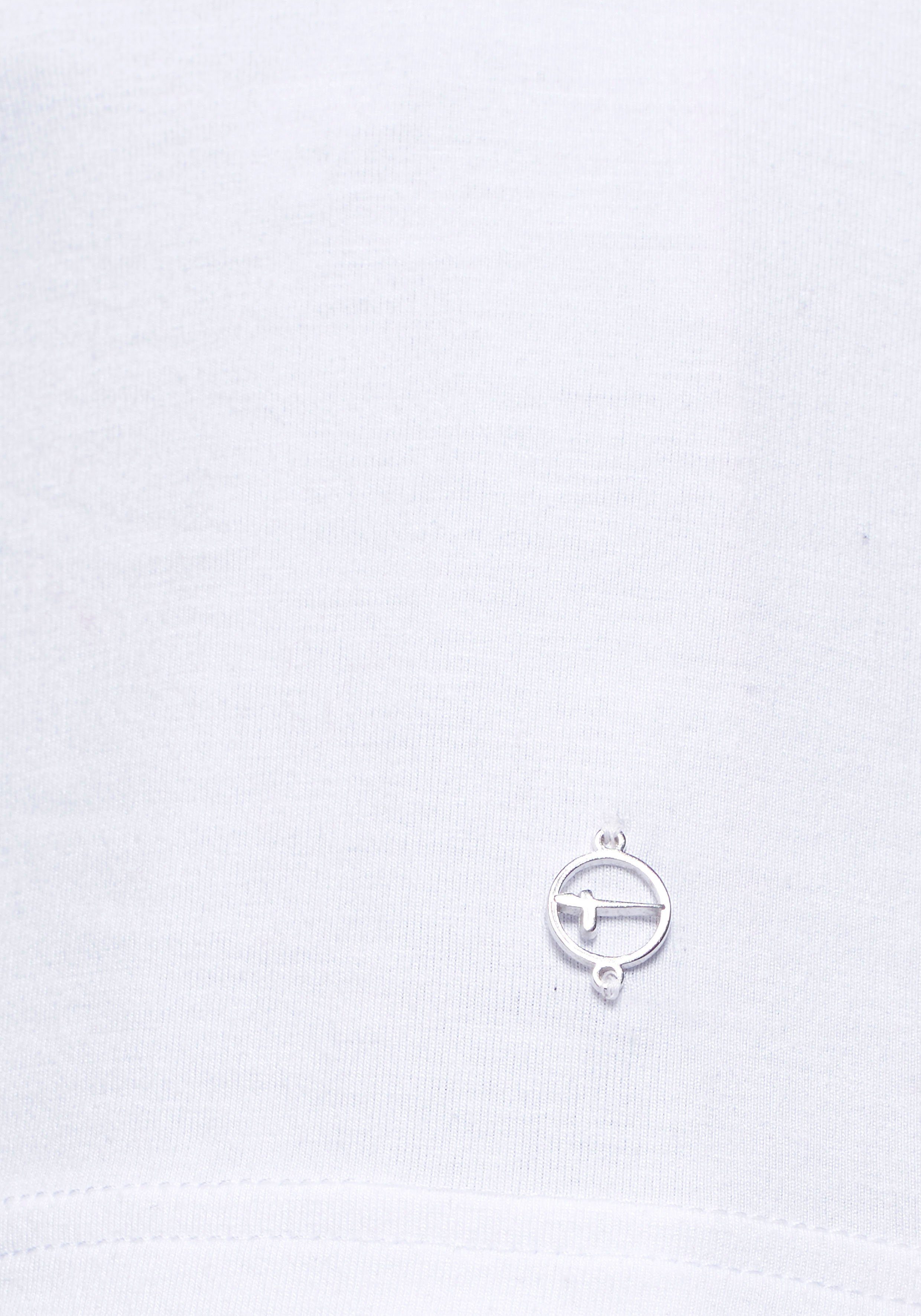 Tamaris T-shirt Korte mouwen, regular fit, effen, met ronde hals