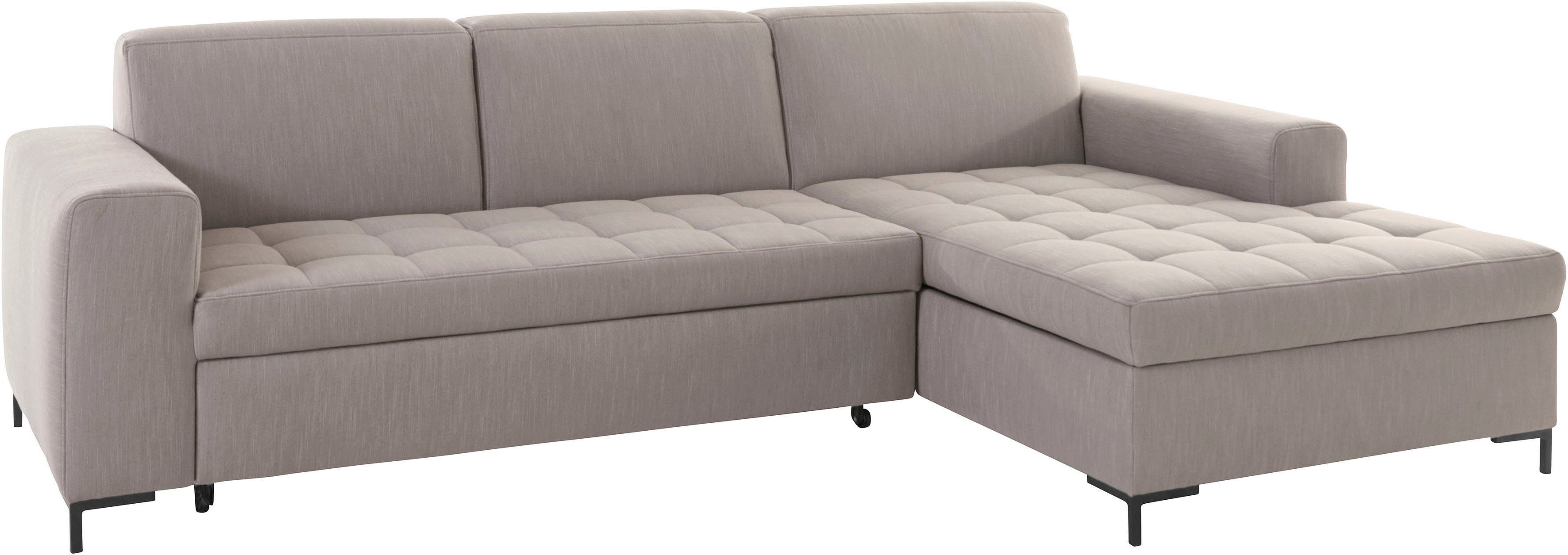 OTTO products Hoekbank Grazzo L-vorm hoogwaardige stoffen van gerecycled materiaal, stiksels op de zitting