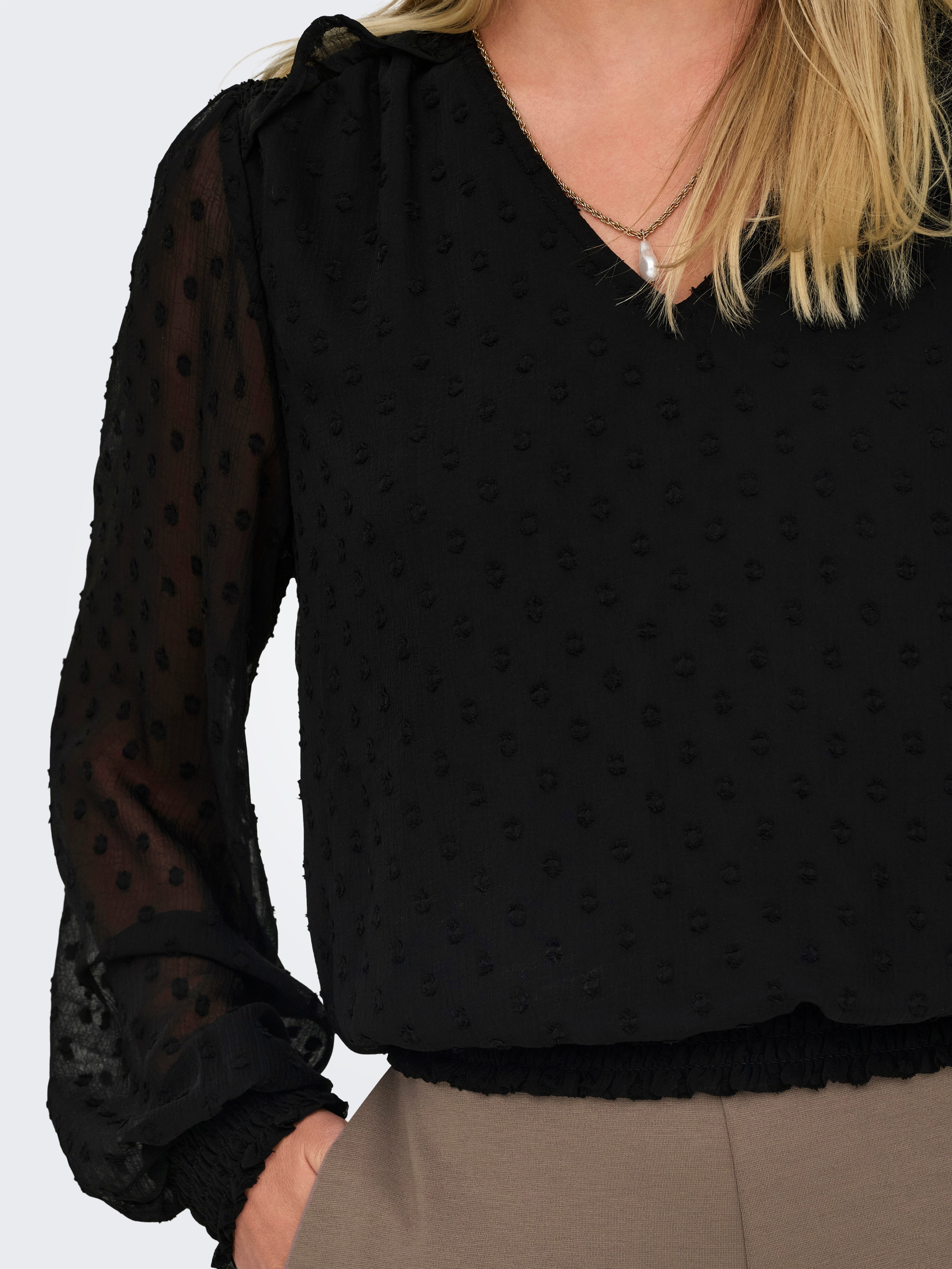 Only Shirt ONLELMIRA LIFE NEW DOBBY L/S TOP WVN