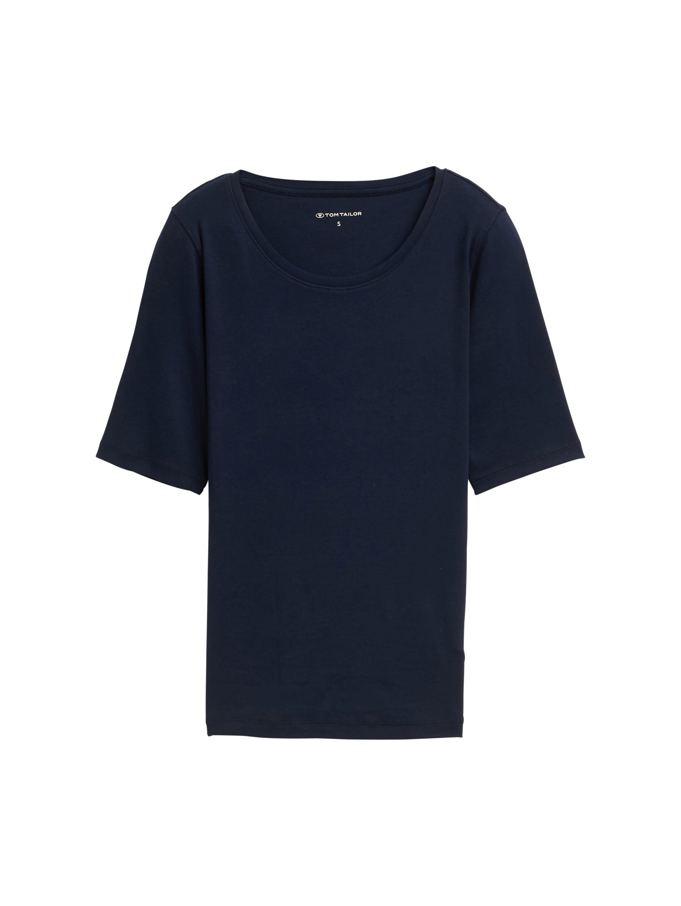 Tom Tailor T-shirt met grote ronde hals