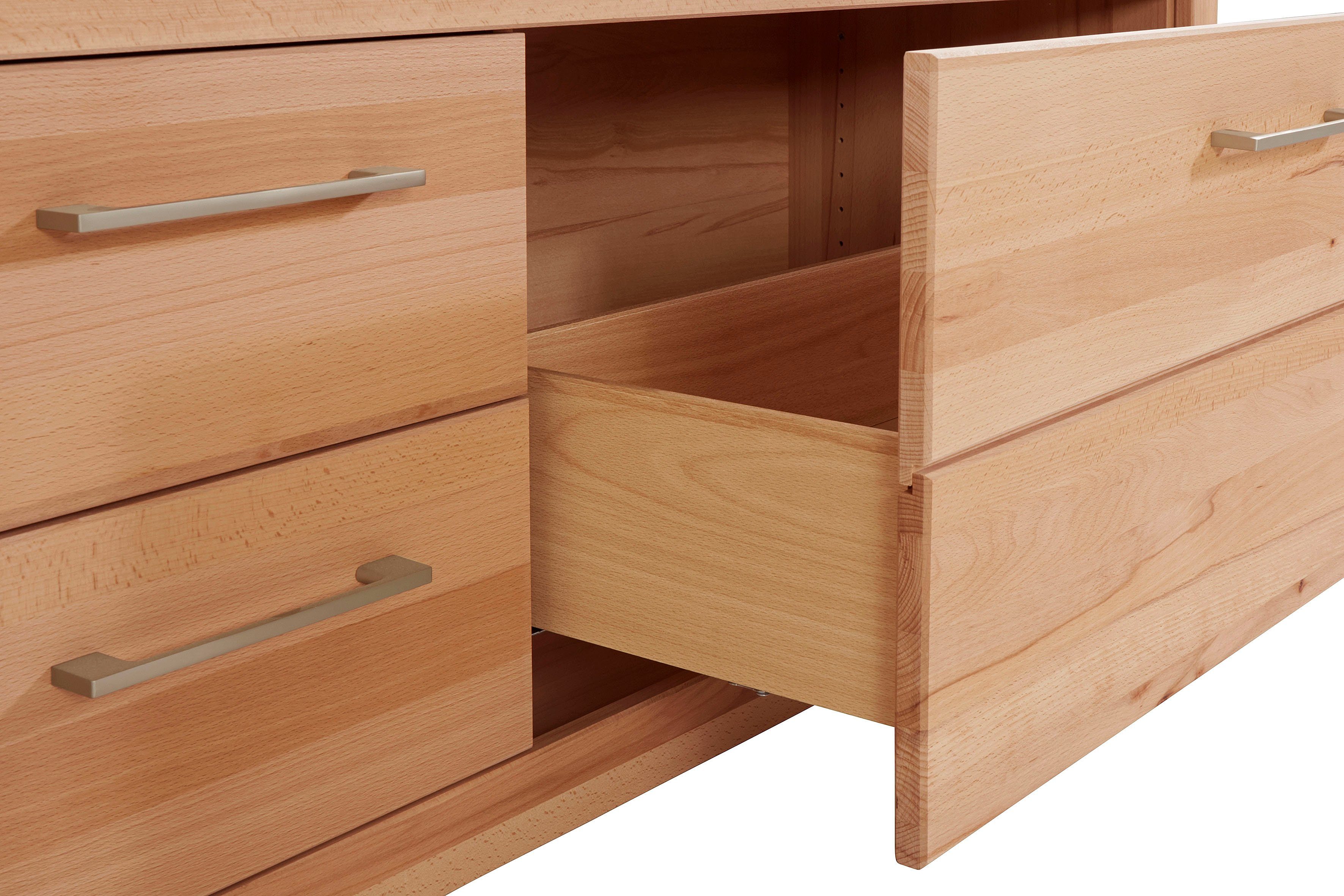 VOGL Möbelfabrik Tv-meubel 1237 Massief houten front, breedte ca. 211 cm, met soft-close functie