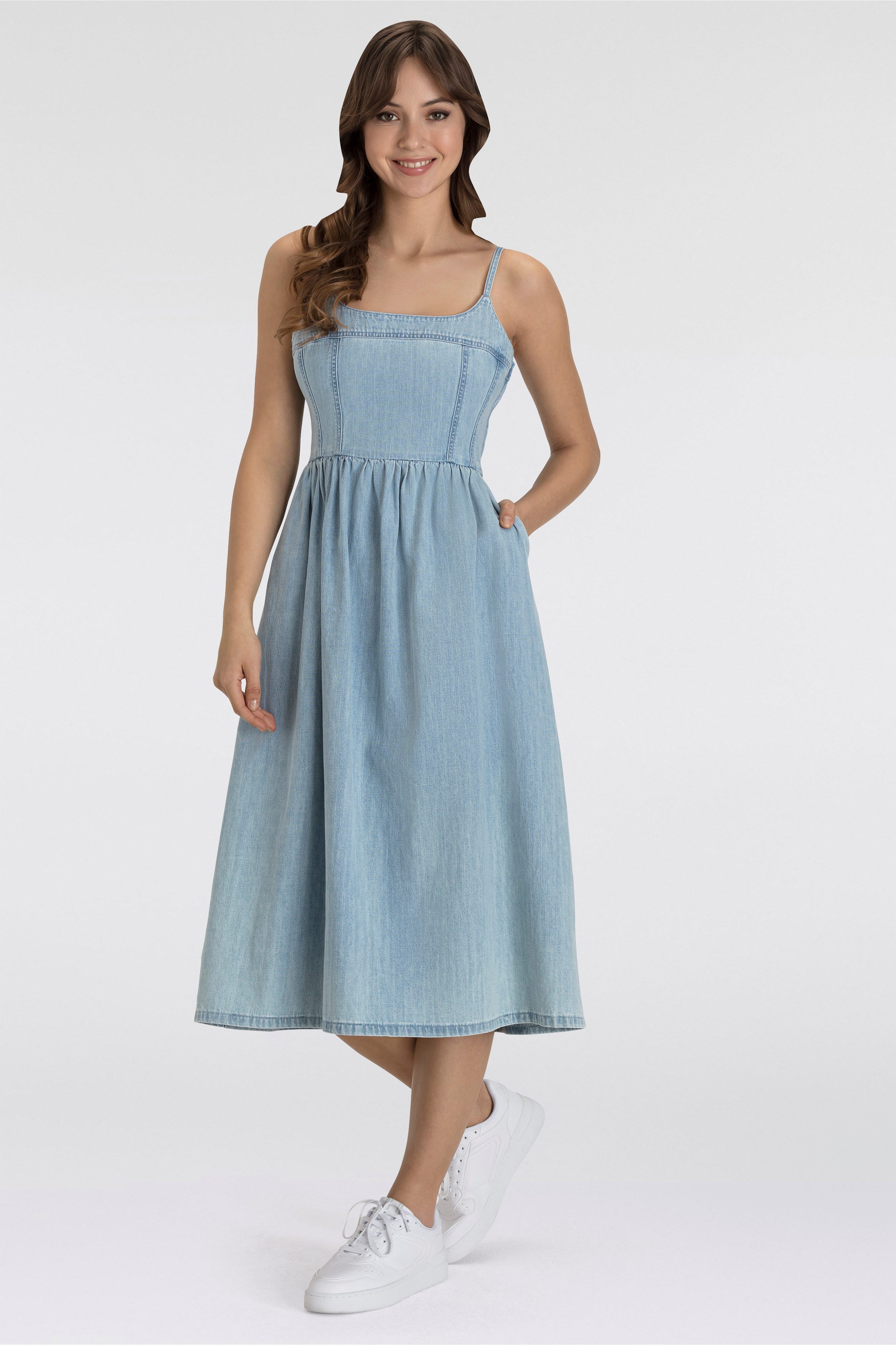 Levi's® Jurk met spaghettibandjes ALESSIE BUSTIER DRESS met verstelbare schouderbanden