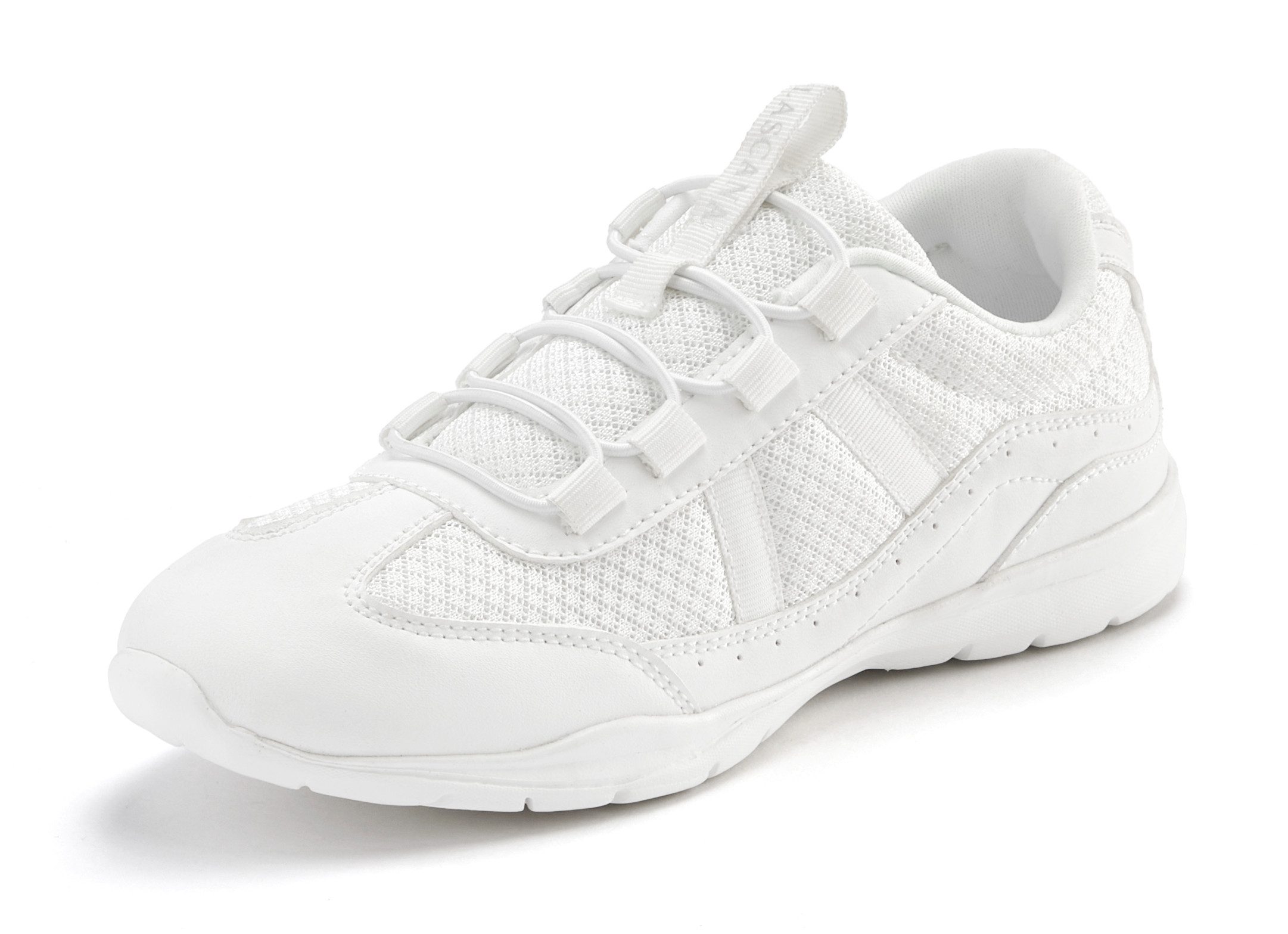 Lascana Sneakers Slip-On vrijetijdsschoen, lage schoen met elastische veters VEGAN