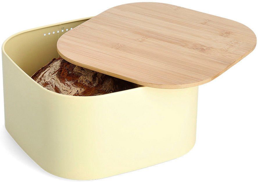 Zeller Present Broodtrommel met bamboe deksel (1-delig)