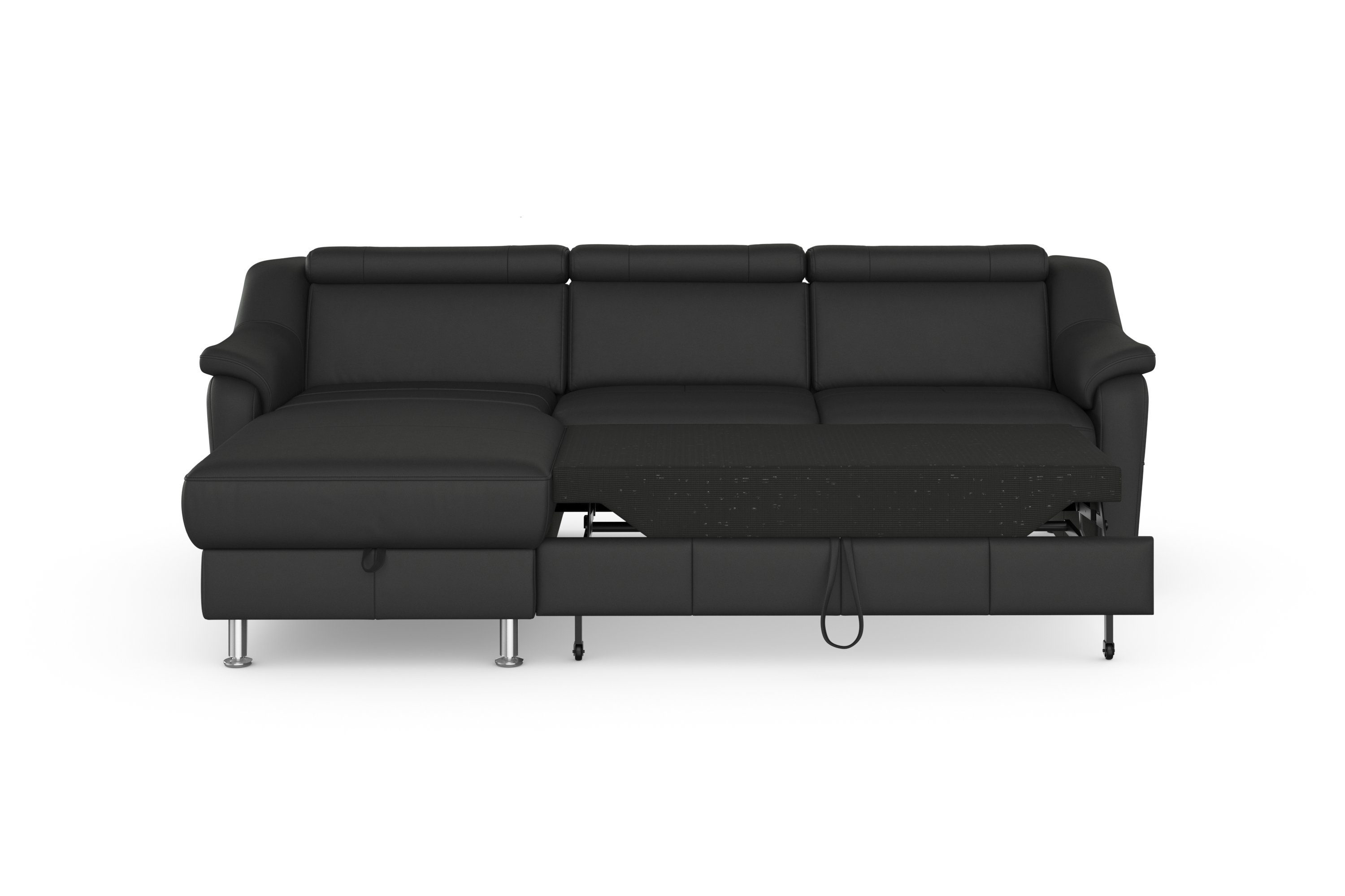sit&more Hoekbank Freetown L-vorm met verstelbare hoofdsteun en comfortabele binnenvering