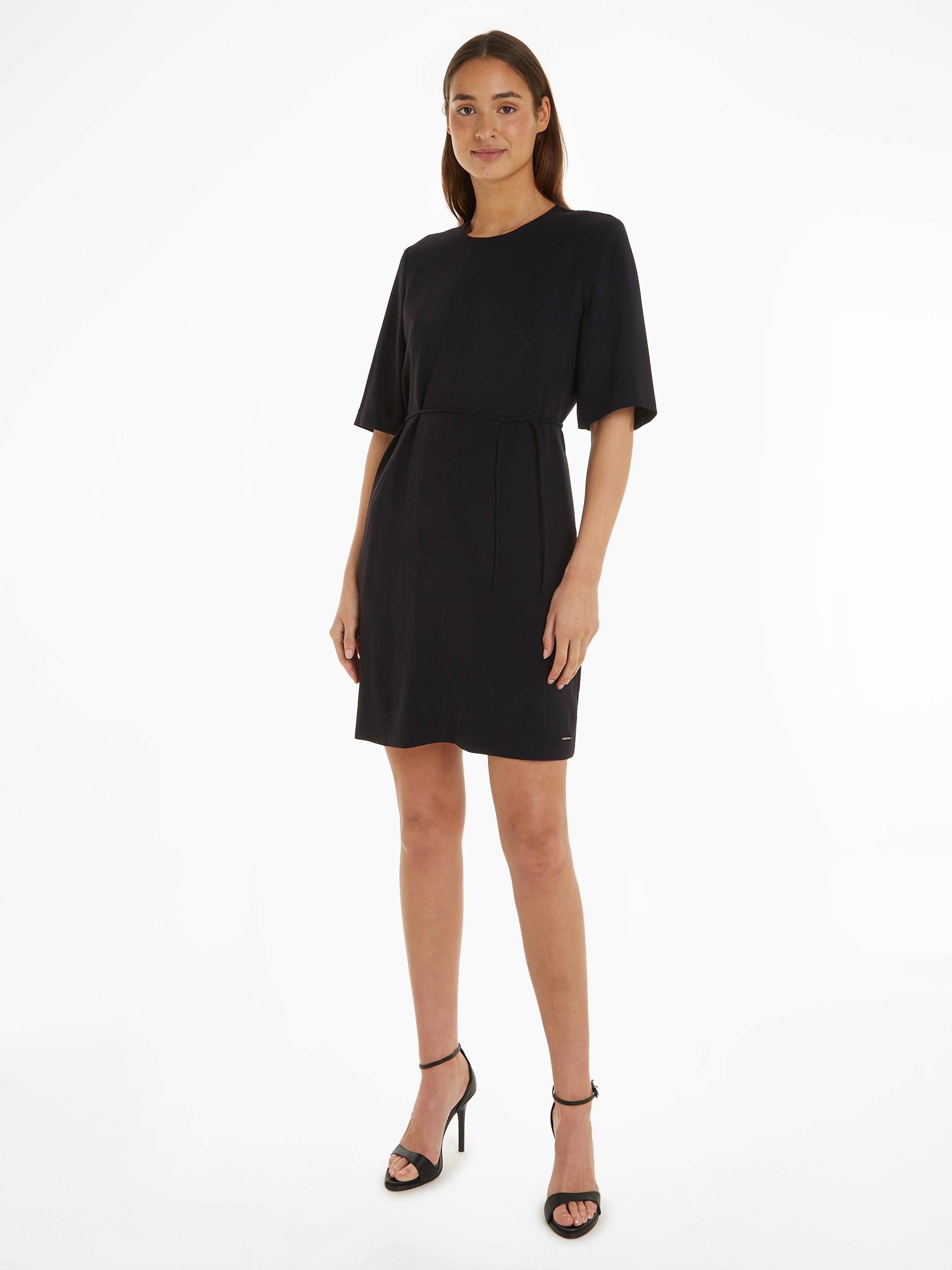 Calvin Klein Midi-jurk STRUCTURE TWLL MINI SHIFT DRESS
