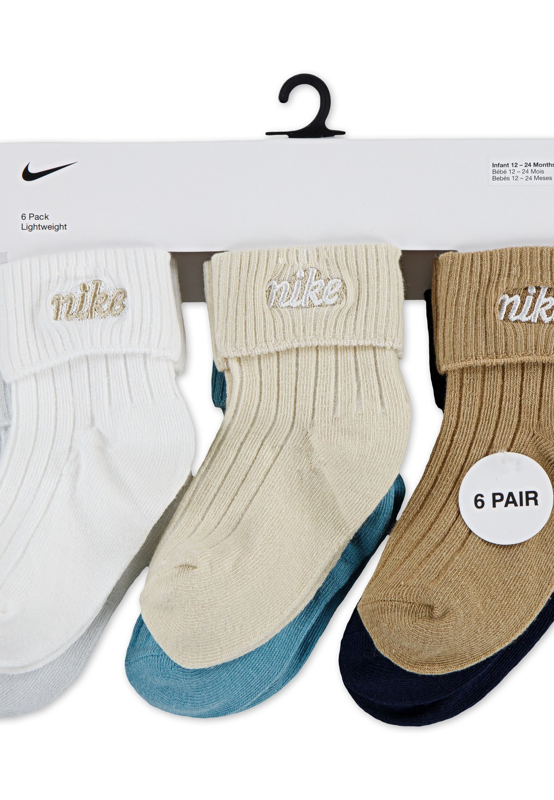 Nike Sportswear Sokken NHN 6PK RIB TURNCUFF INF SOCK für Kinder (6 paar)