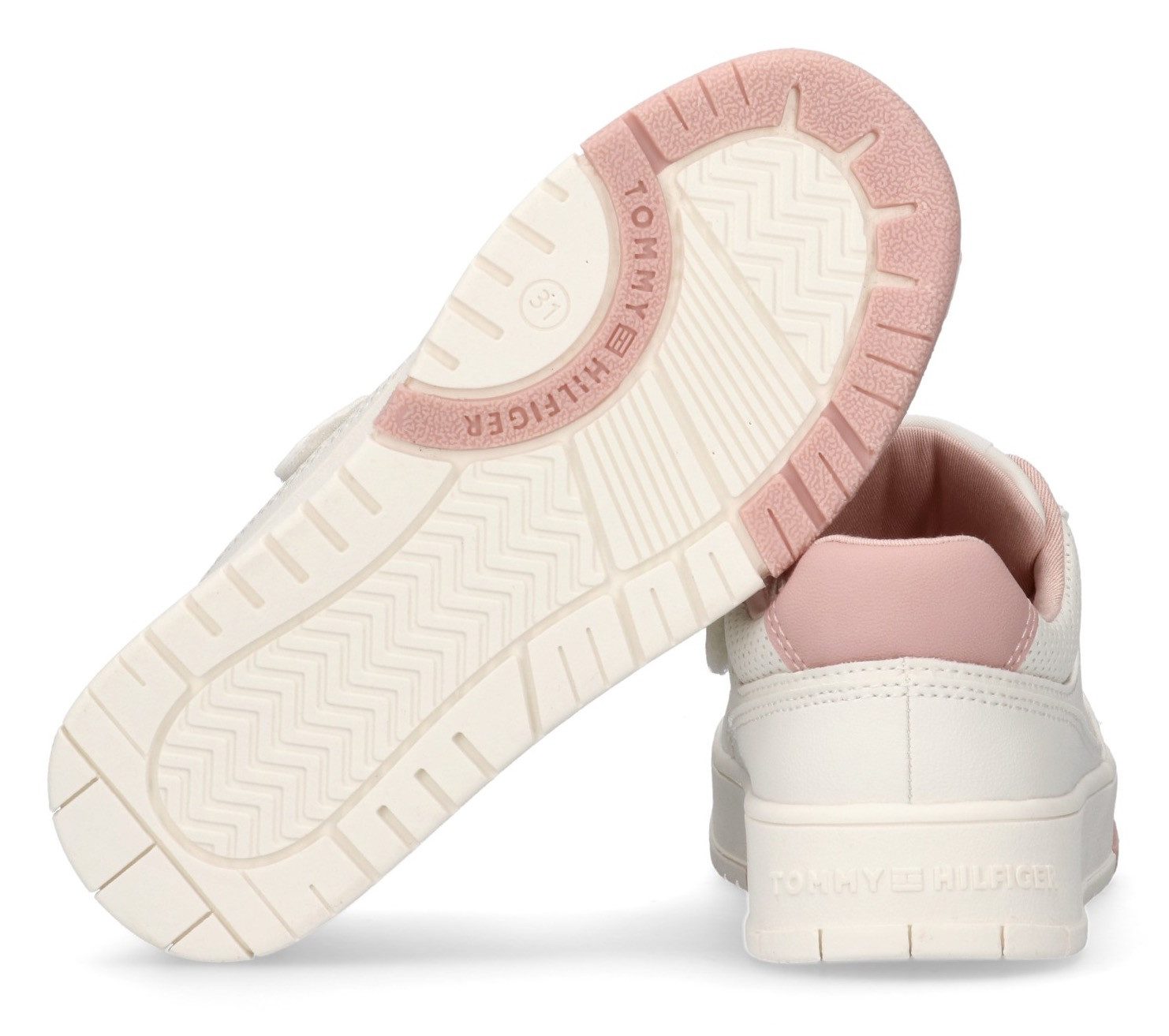 Tommy Hilfiger Sneakers , retro sneaker, basket sneaker, veterschoen met gekleurde zool