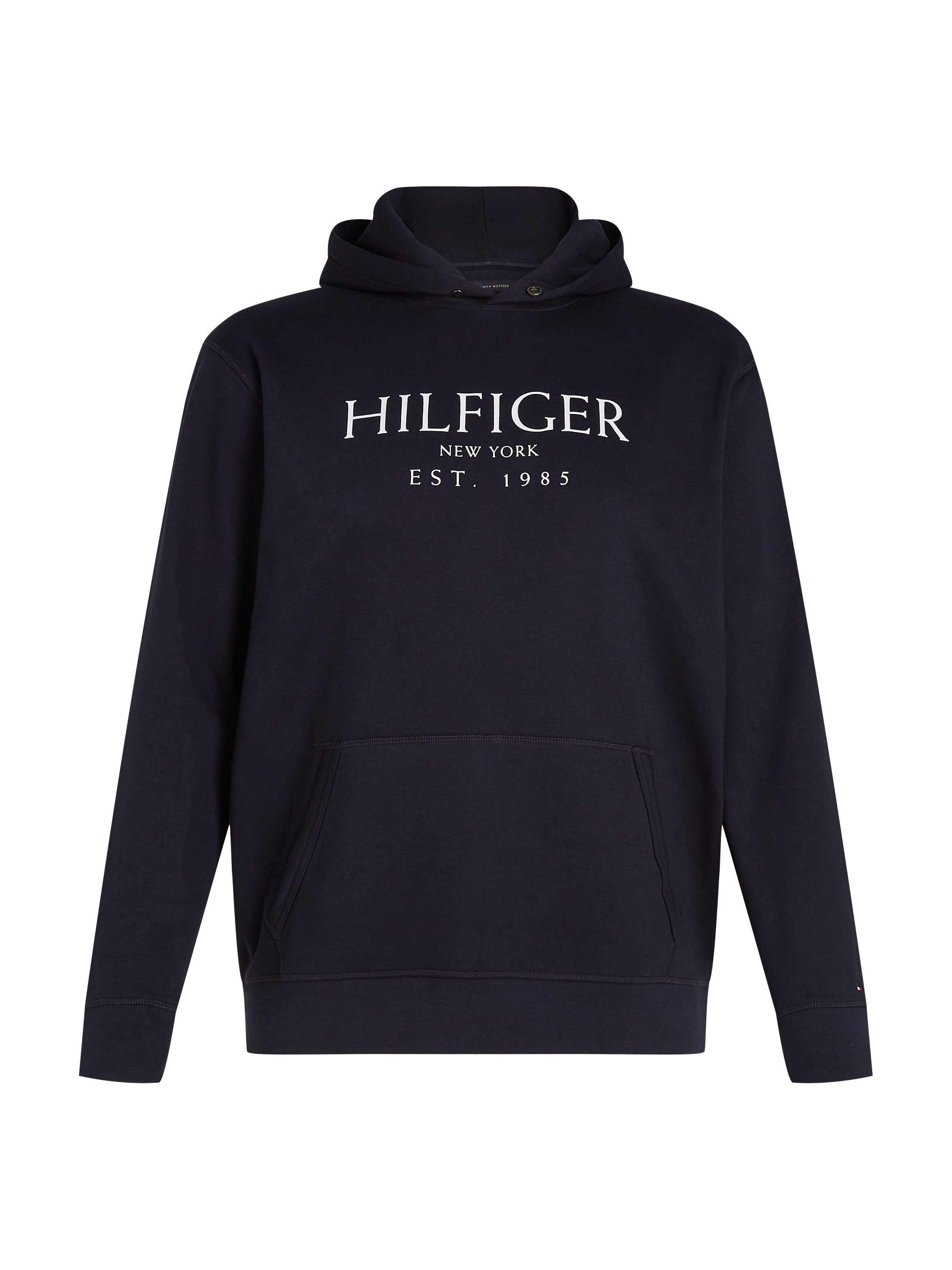 Tommy Hilfiger Hoodie BT-BIG HILFIGER HOODY-B in grote maten, met logo-borduursel op de mouw