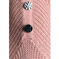 tamaris trui met ronde hals met knoopdetail roze