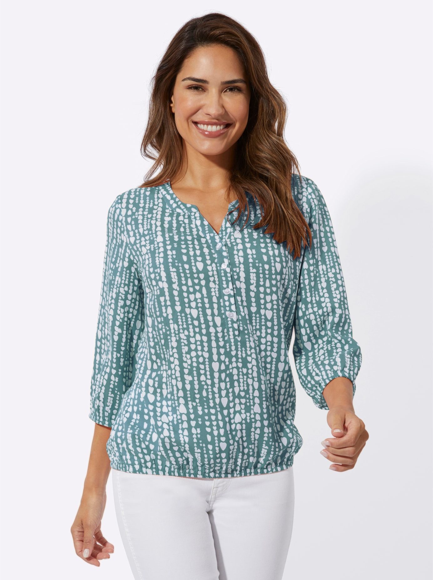 Classic Basics Gedessineerde blouse