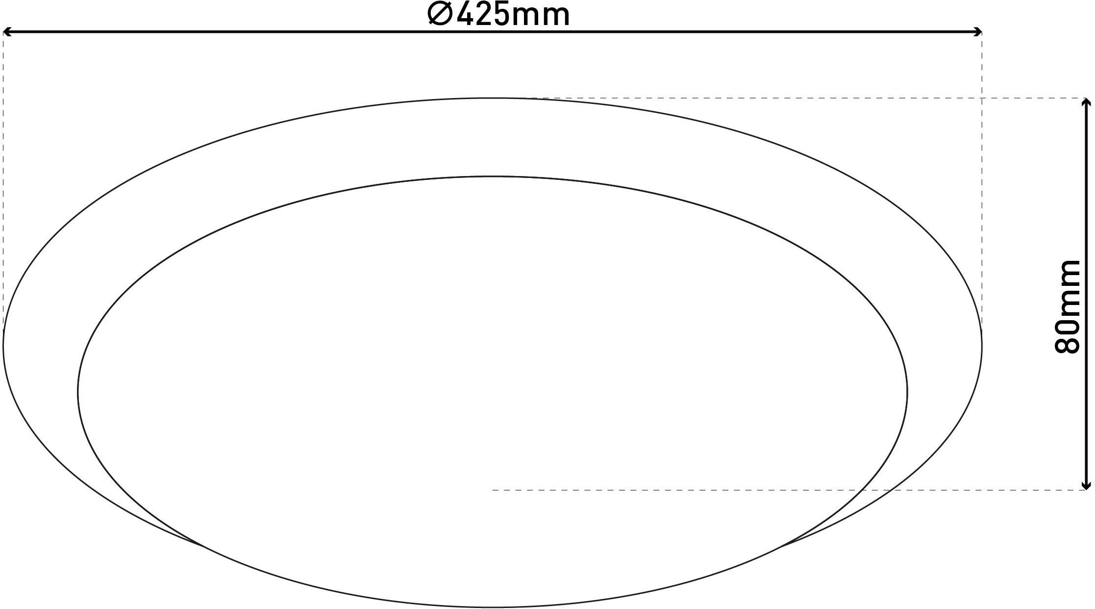 näve Led-plafondlamp Turijn Lampenkap kristaleffect, nachtlampje, CCT, RGB-frameverlichting, dimbaar (1 stuk)