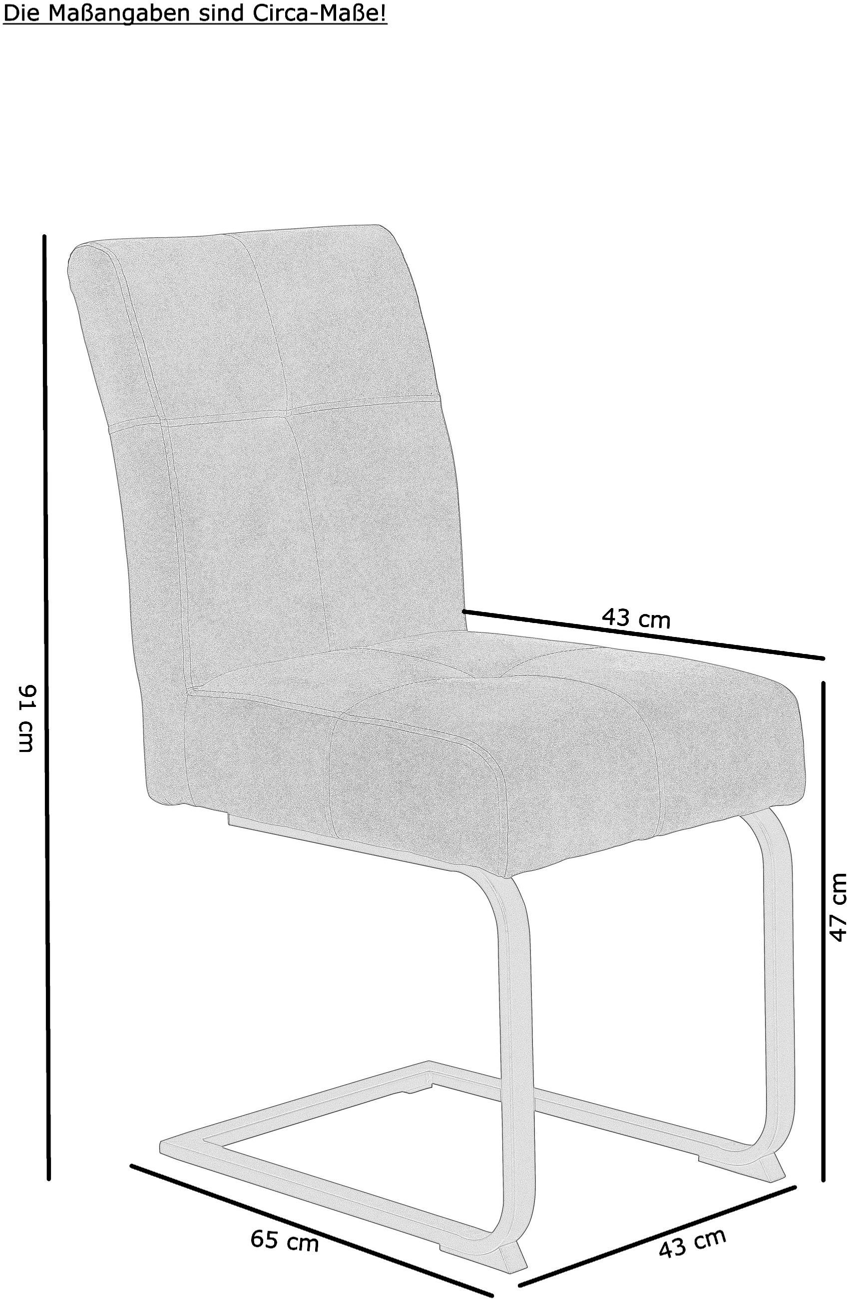 HELA Eethoek Luise I G Comfortstoel met veren, bestseller tafelgroep, eetkamer (set, 4-delig)