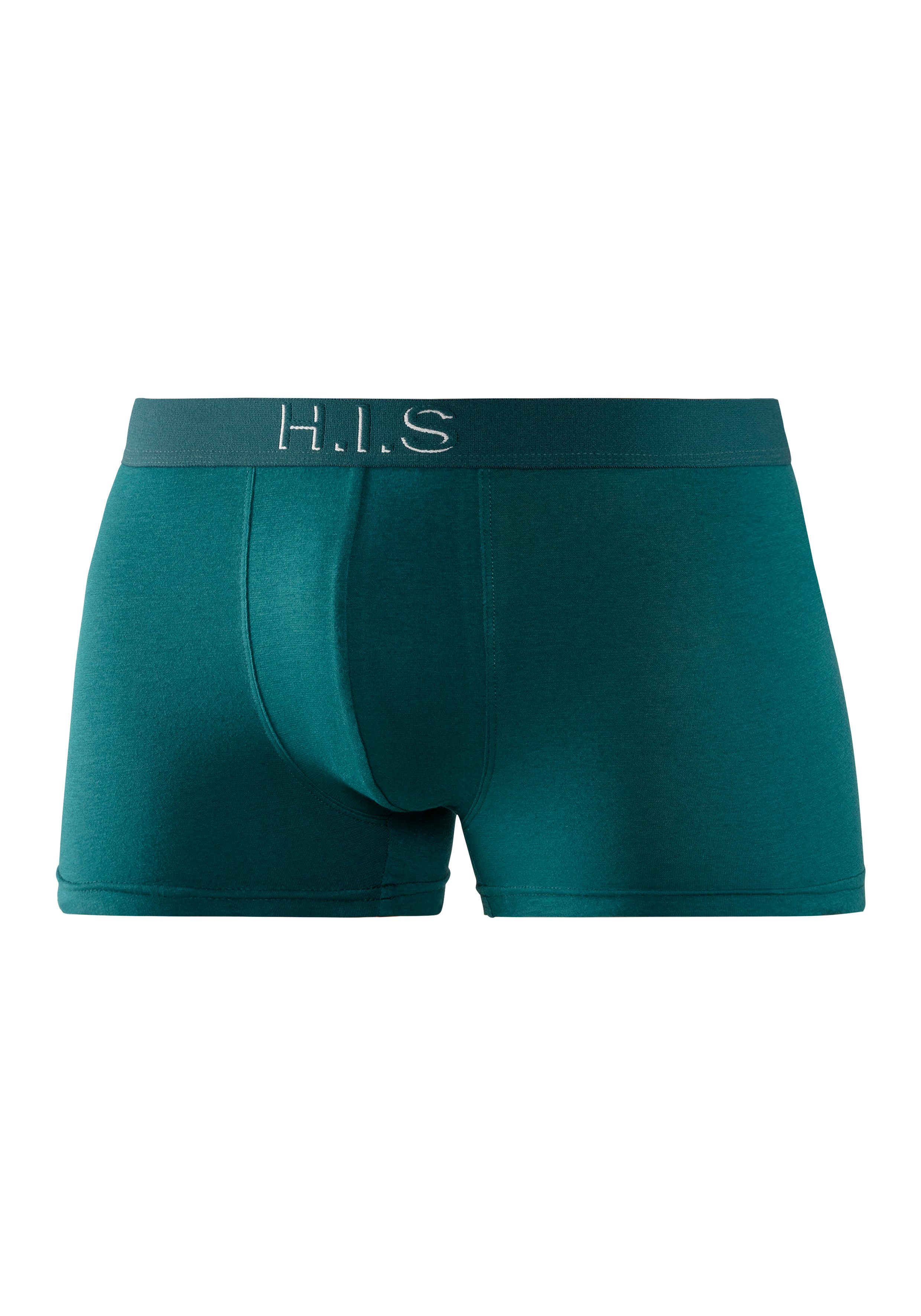 H.I.S Boxershort voor heren Logoweefband met 3D-effect (set 5 stuks)