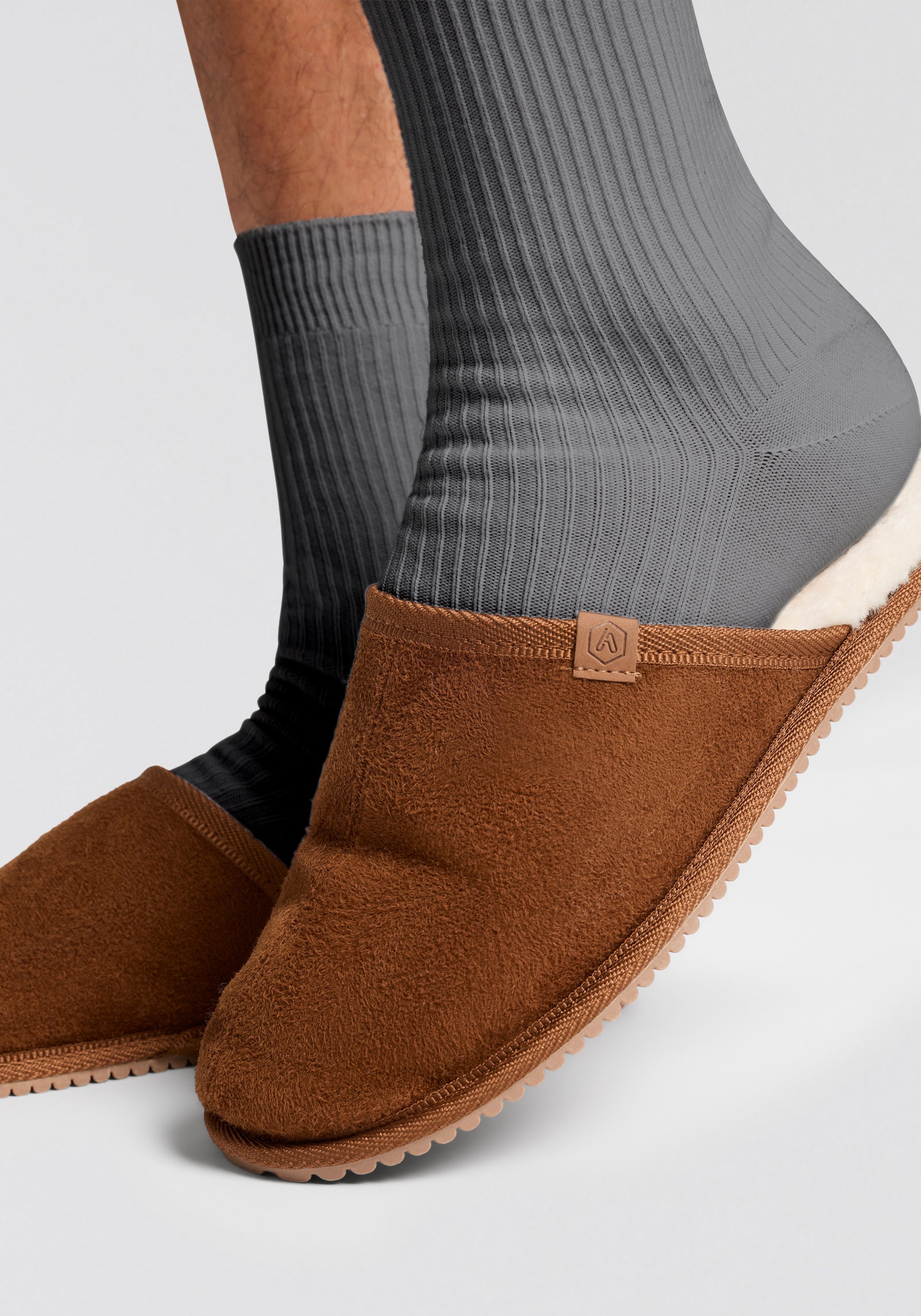 Apollo Pantoffels Heren Schoenen Bruin