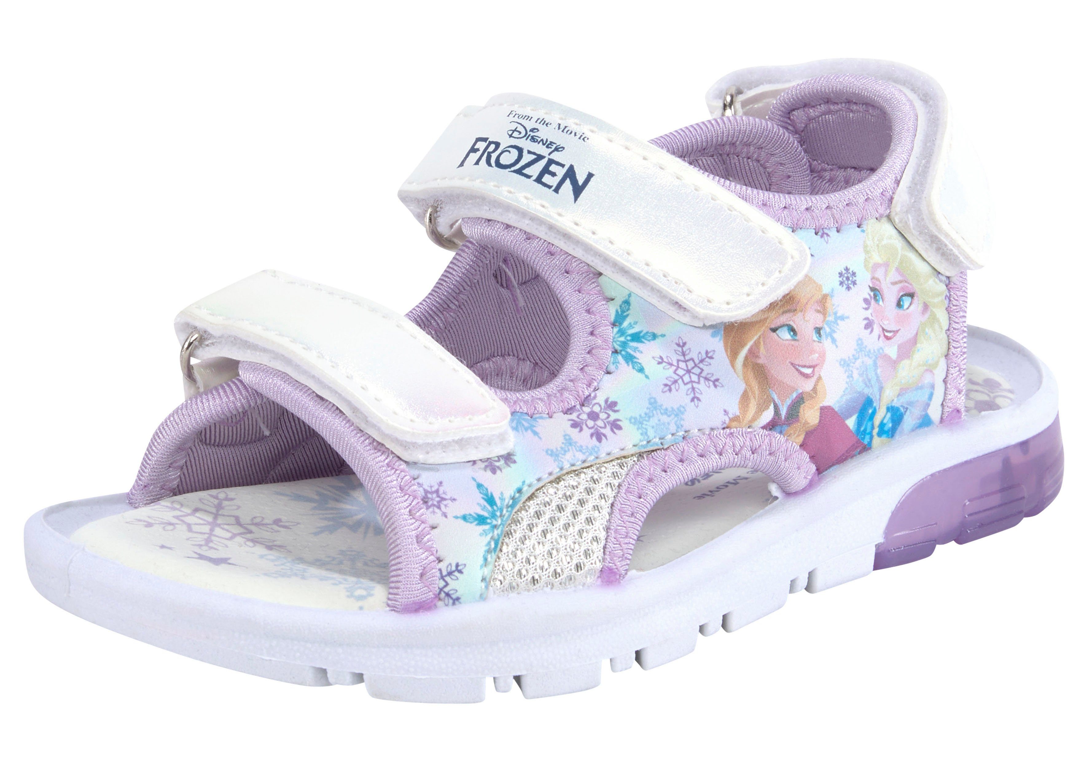 Disney Sandalen Frozen met coole knipperfunctie en klittenbandsluitingen