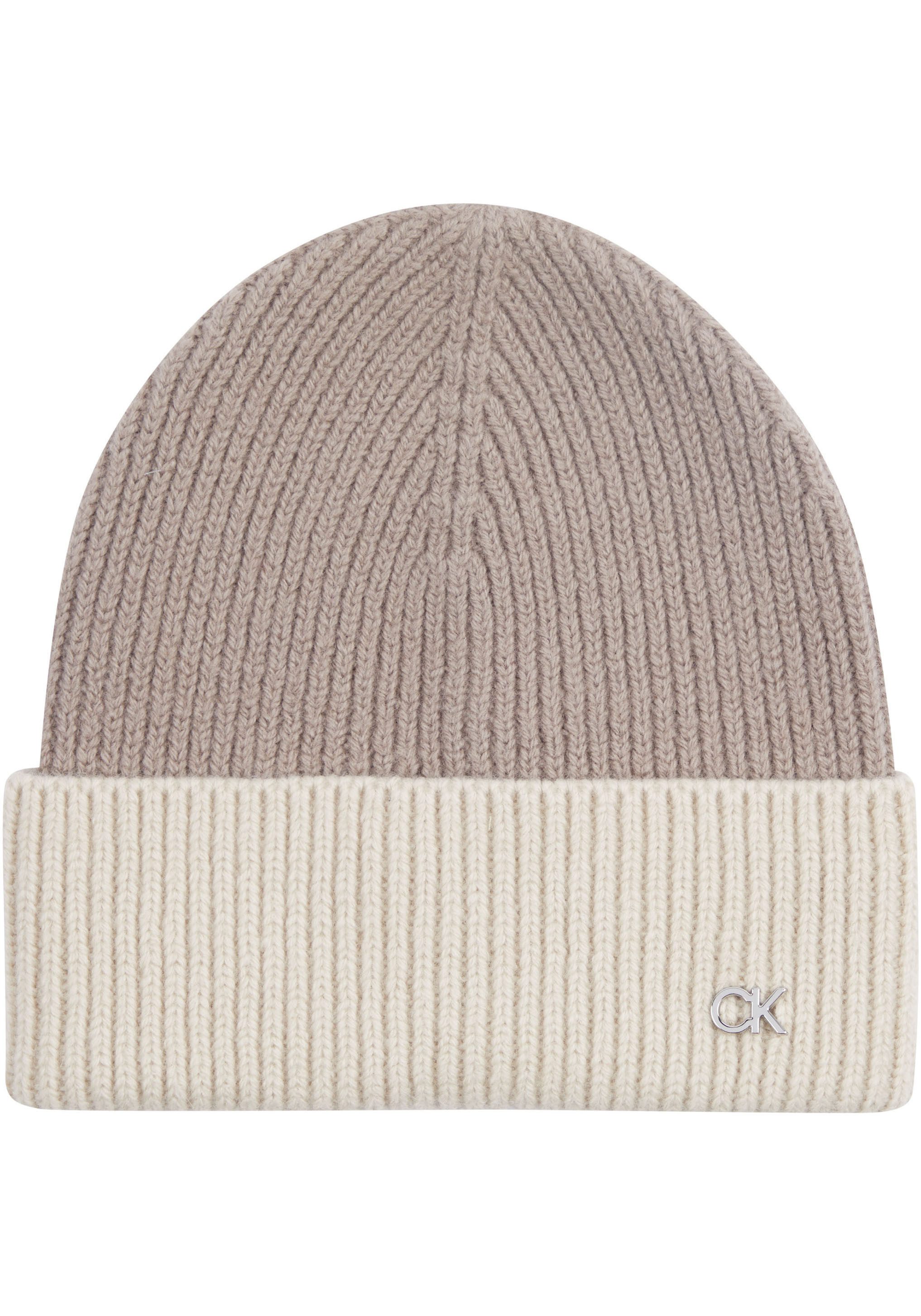 Calvin Klein Beanie CK METAL TWO-TONE CHUNKY BEANIE