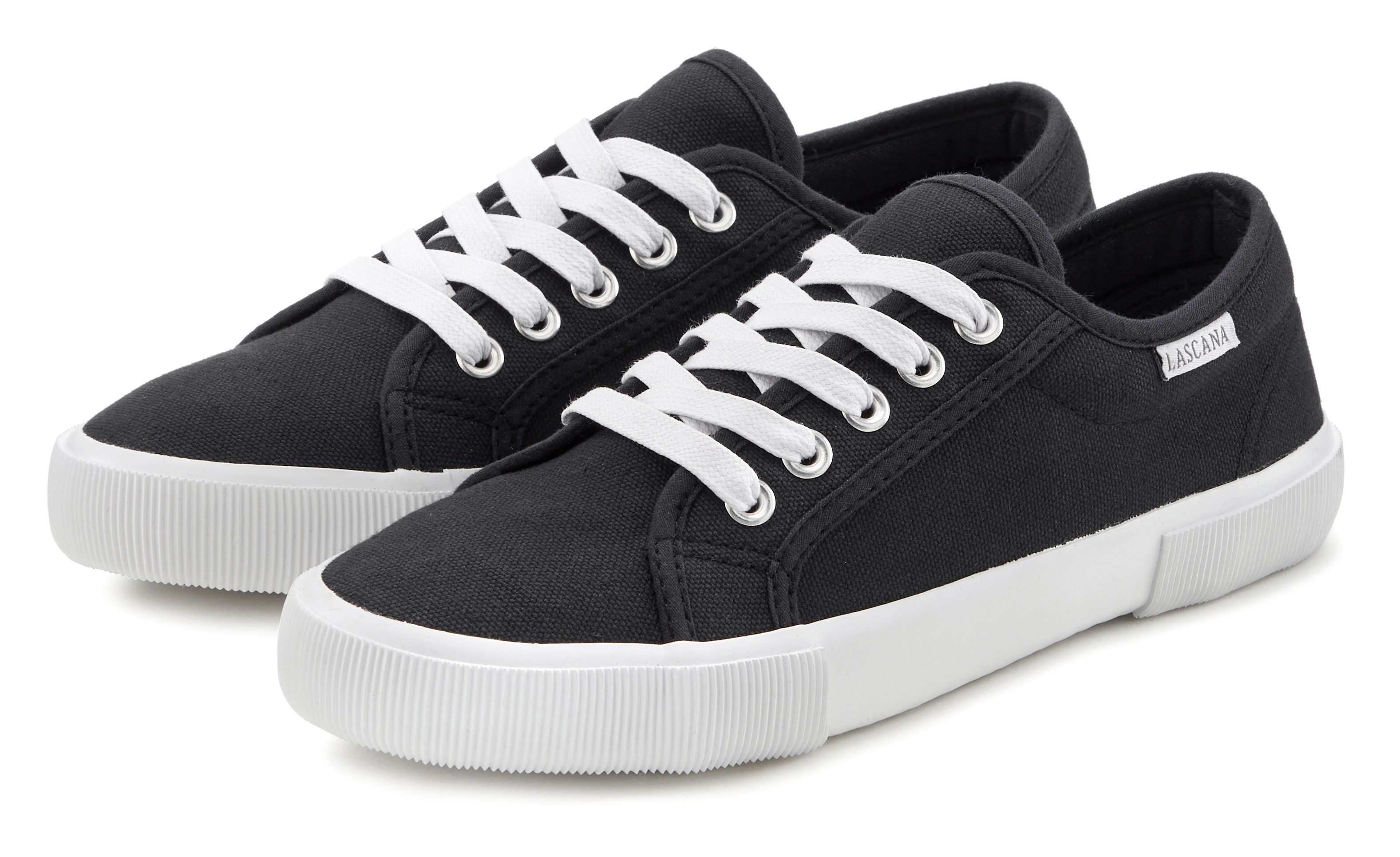 Lascana Sneakers van textiel, veterschoen, vrijetijdsschoen