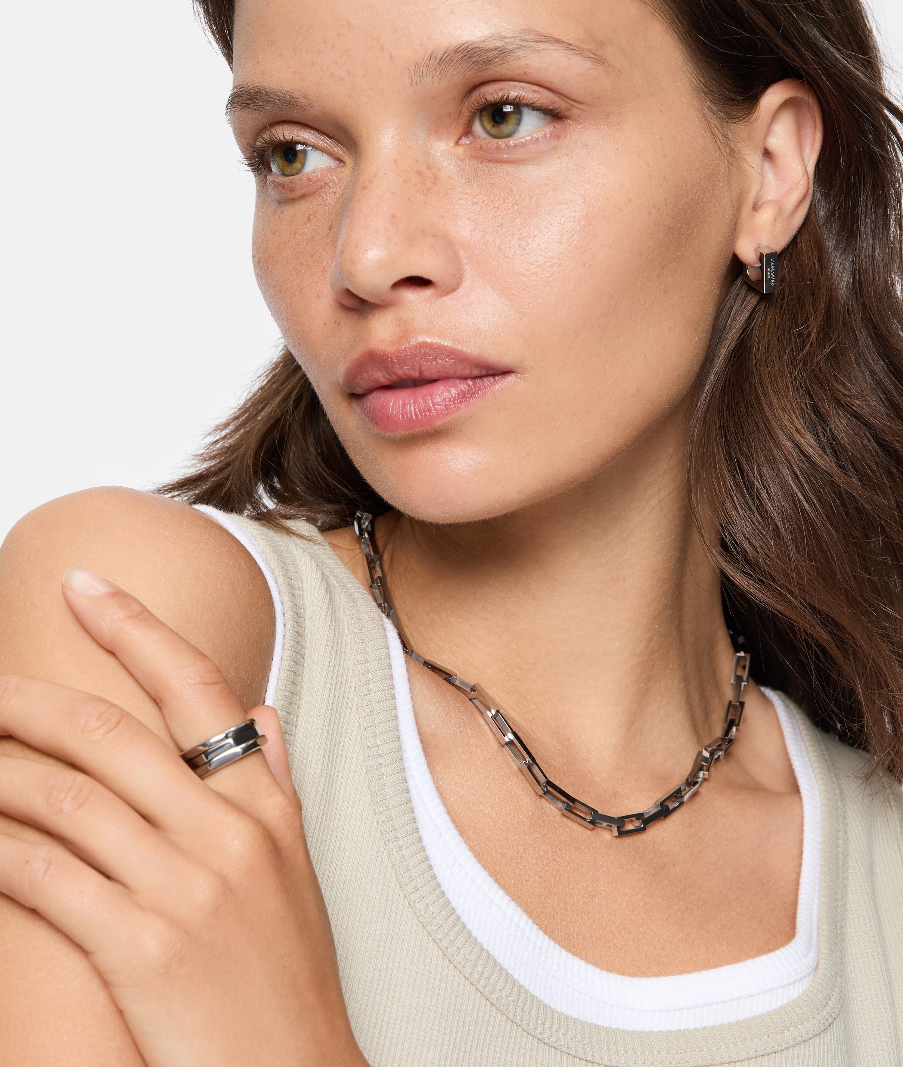 Liebeskind Berlin Ringenset Sieraden cadeau roestvrijstalen ring Urban Chic (set, 3-delig)