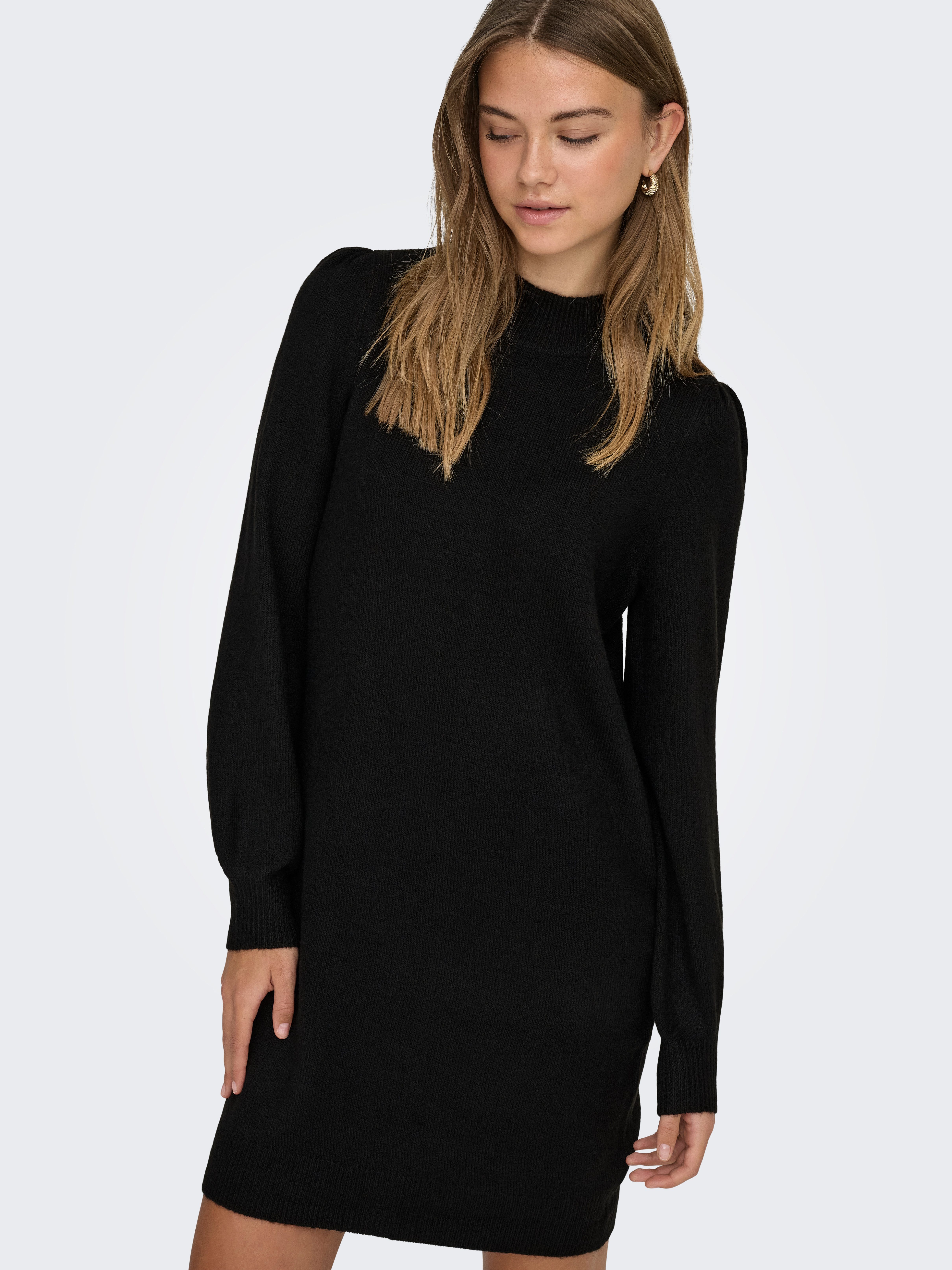 JDY Gebreide jurk JDYRUE LIFE L/S HIGH NECK DRESS KNT NOOS