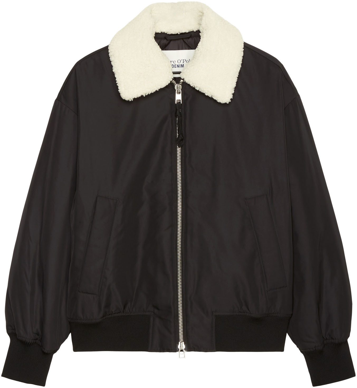 Marc O'Polo DENIM Blouson met afneembare kraag in teddypluche kwaliteit