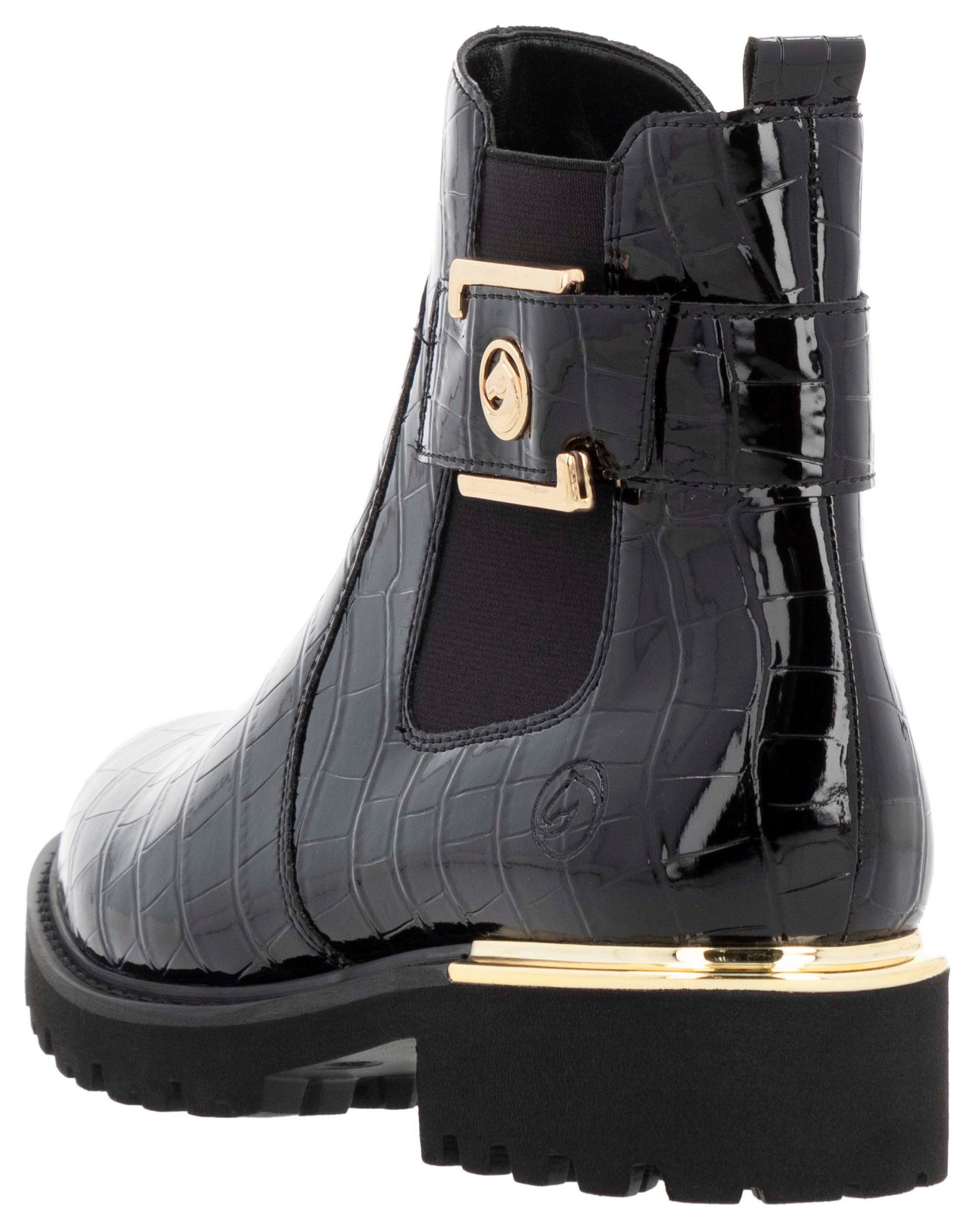 Remonte Chelsea-boots blokhak, laarzen, enkellaars met praktische binnenrits