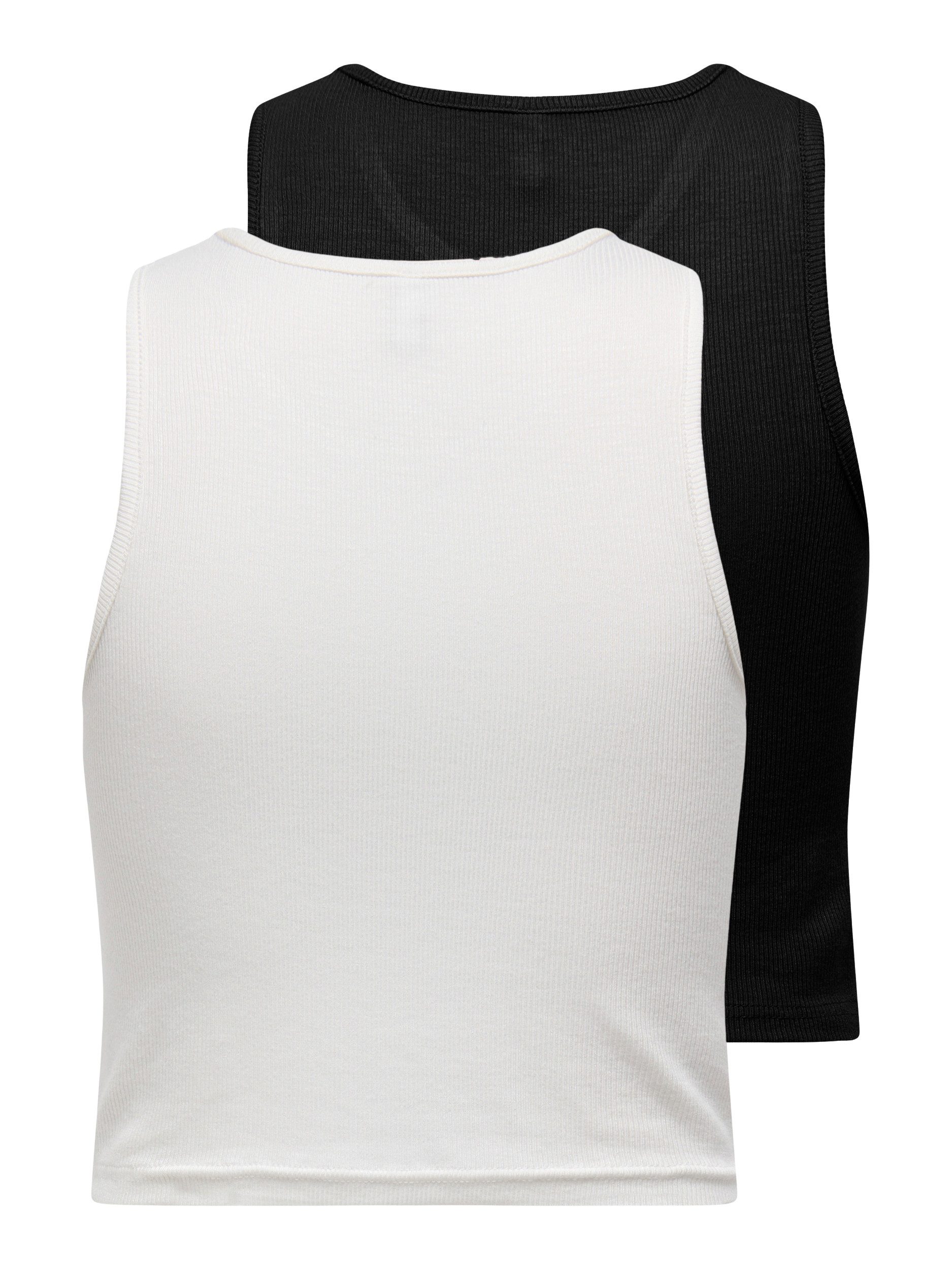 Only Crop-top ONLBELIA S/L CROP TOP CS JRS 2PACK (set, 2-delig)