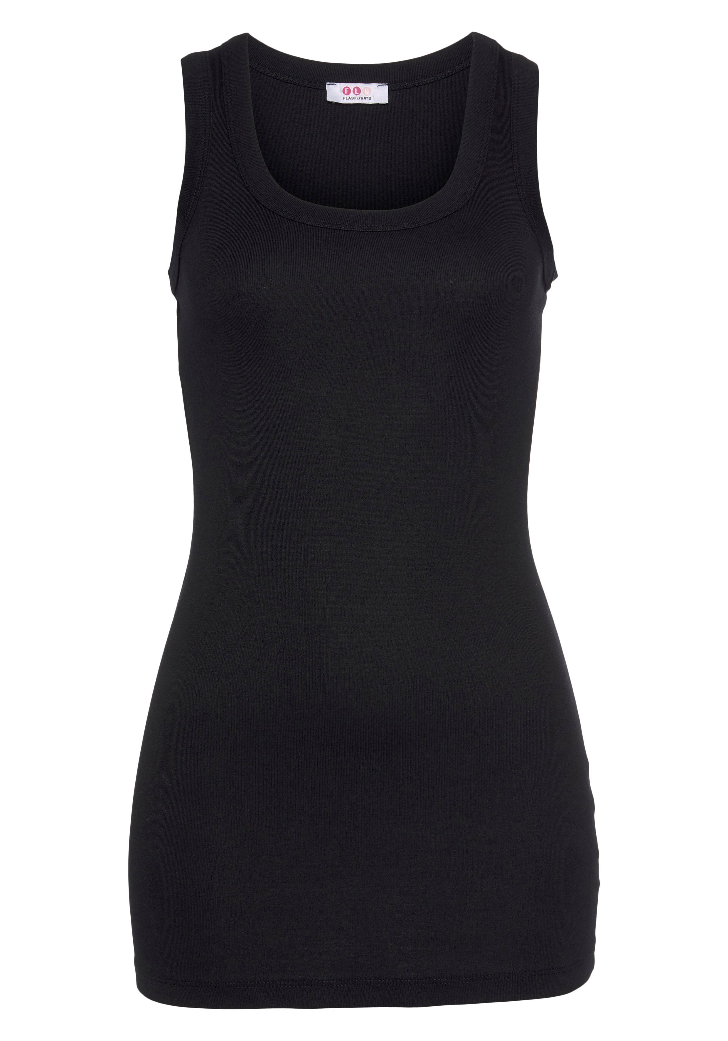 Flashlights Tanktop in een lang model (2-delig, Set van 2)