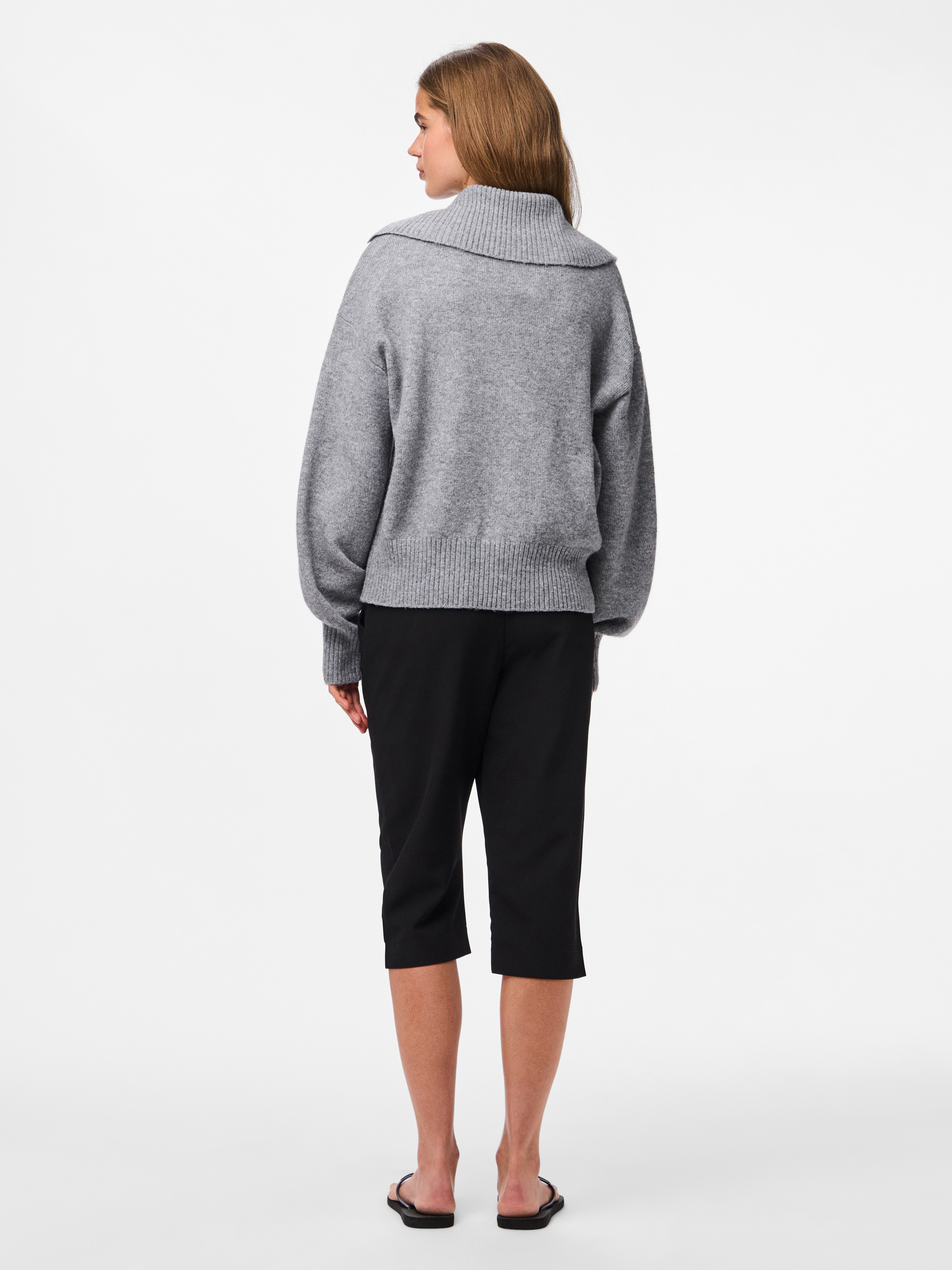 pieces Vest PCMALOU LS ZIP KNIT CARDIGAN NOOS BC