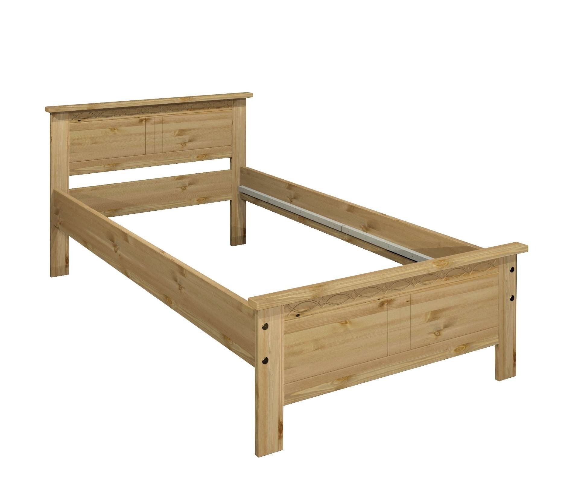 Home affaire Massief houten ledikant Indra, TOPSELLER, landhuisstijl, elegant design, gecertificeerd massief hout