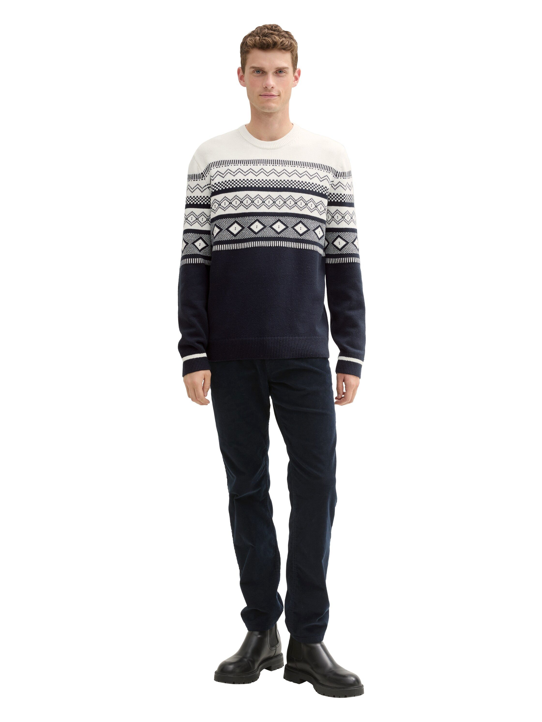 Tom Tailor Jacquardtrui colourblocking-stijl