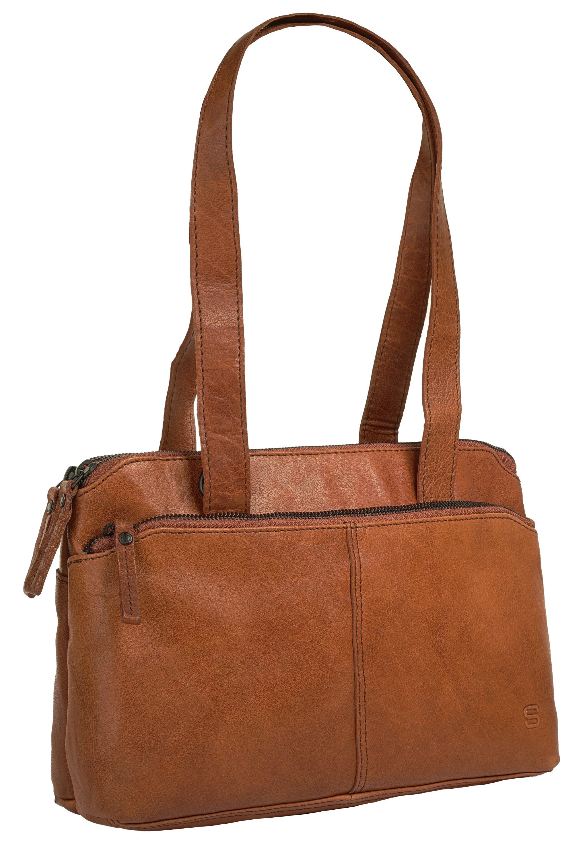Spikes & Sparrow Tas echt leder