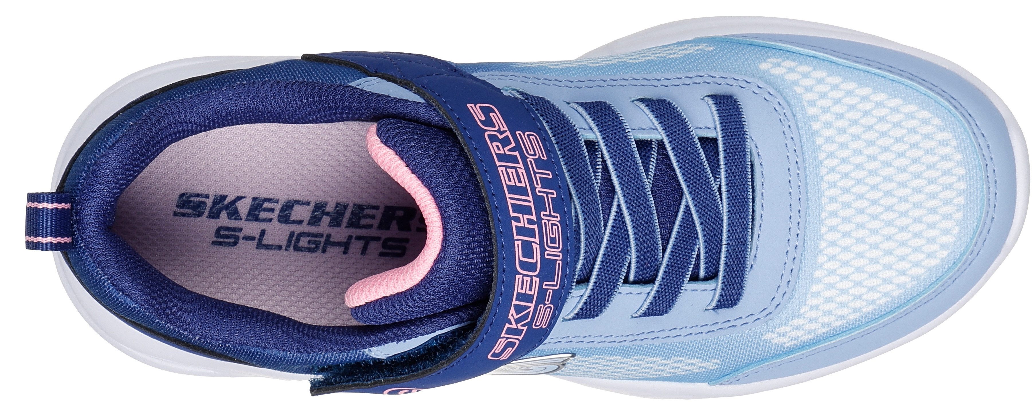 Skechers Sneakers SKECHERS SOLA GLOW blink schoen, led schoen, klittenbandschoen met knipperende zool