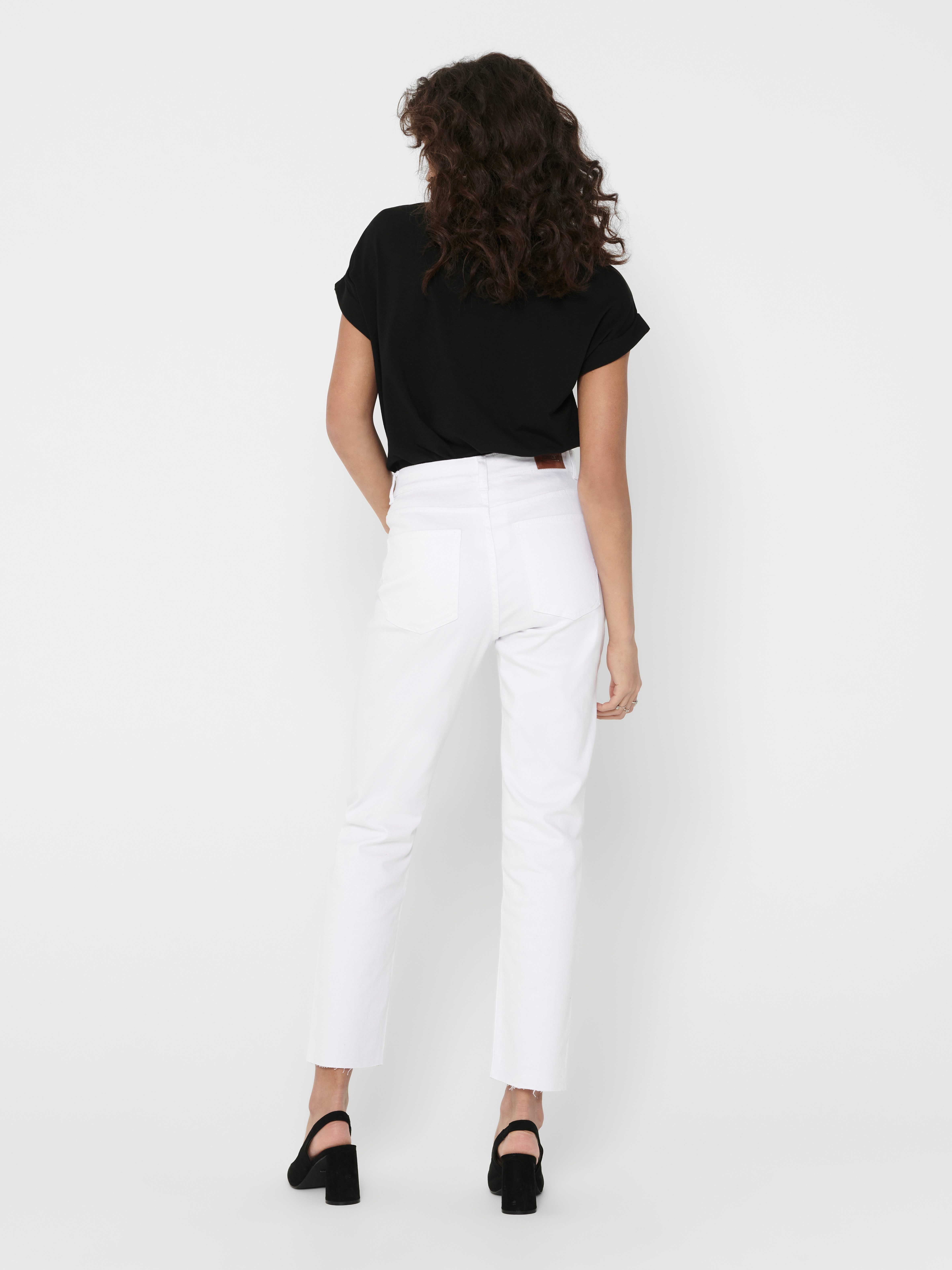 Only T-shirt ONLMOSTER – T-shirt met gemêleerde look en elastisch materiaal
