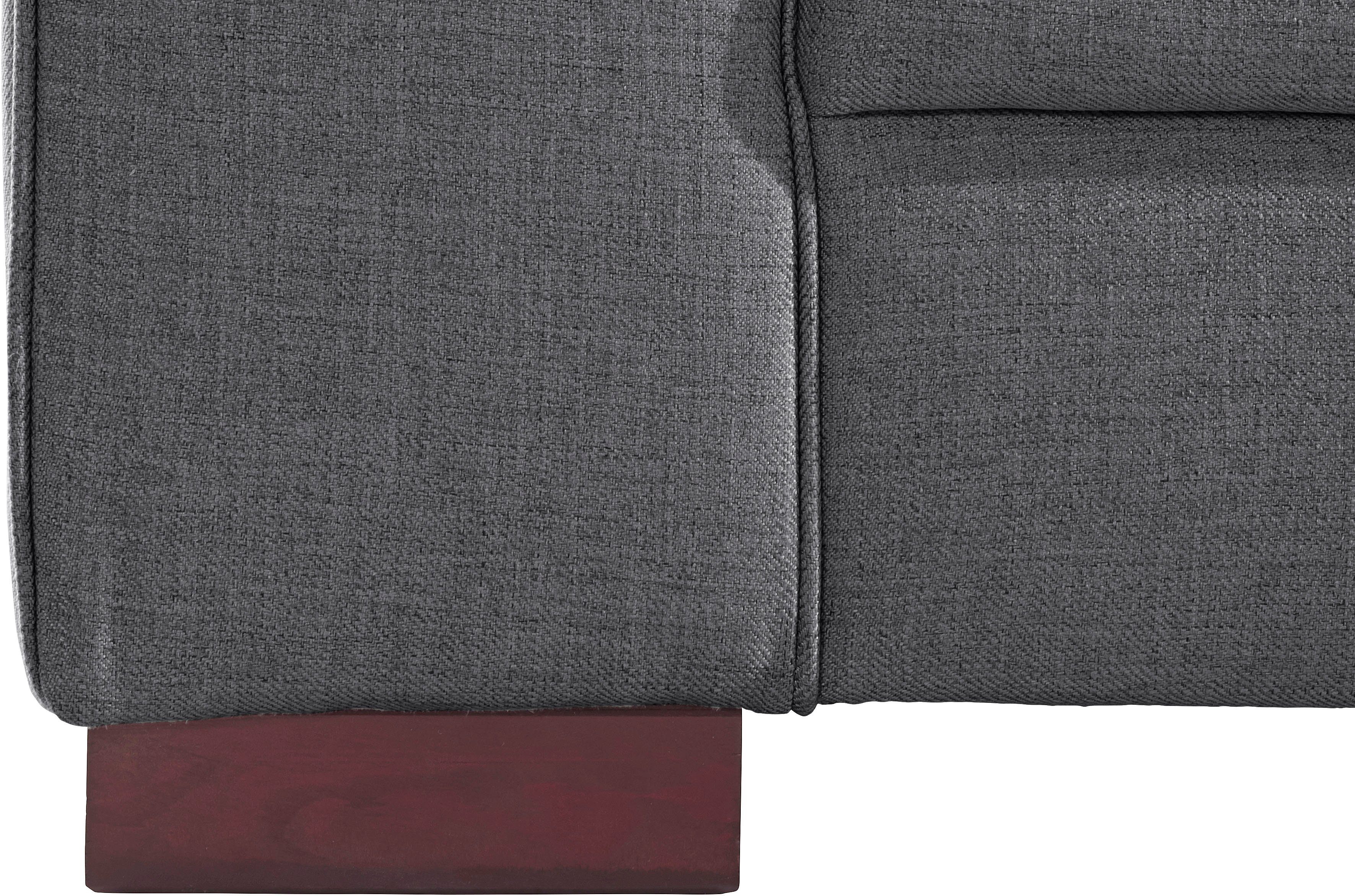 Home affaire 2-zitsbank Broughton zacht zitcomfort, incl. 2 sierkussens, opstaande naad