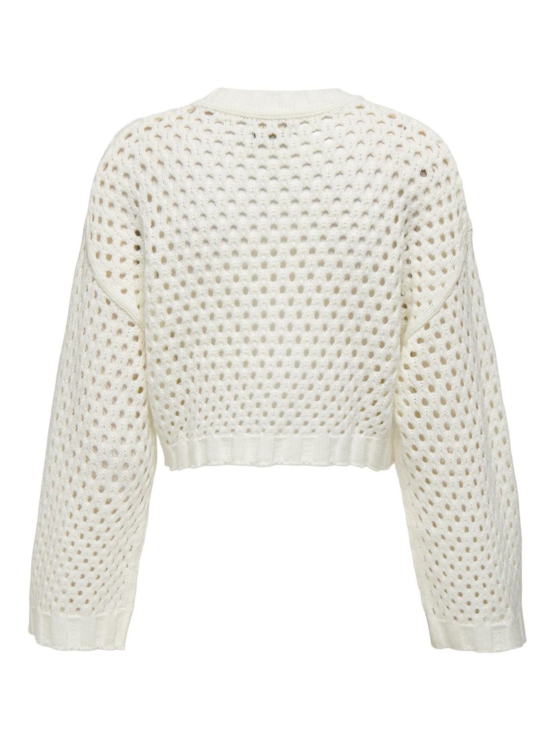Only Gebreide trui ONLSMILLA SHORT PULLOVER L/S KNT NOOS