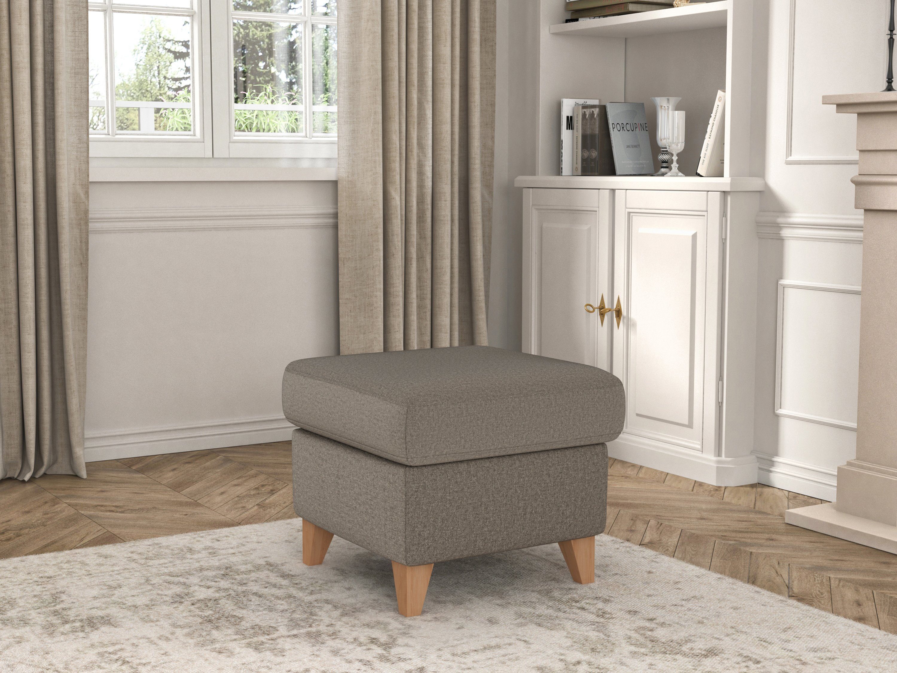 sit&more Hocker met bergruimte Visby V met bergruimte, ook te bestellen in de bijzonder eenvoudig met water te reinigen "soft clean" bekleding