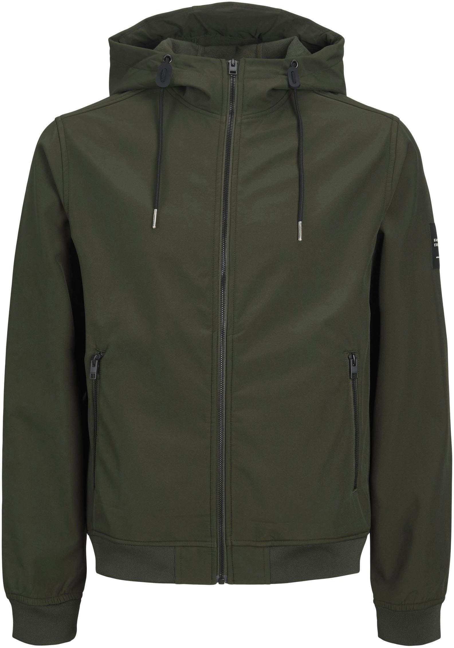 Jack & Jones PlusSize Softshell-jack JJEBASIC SOFTSHELL HOOD NOOS PLS