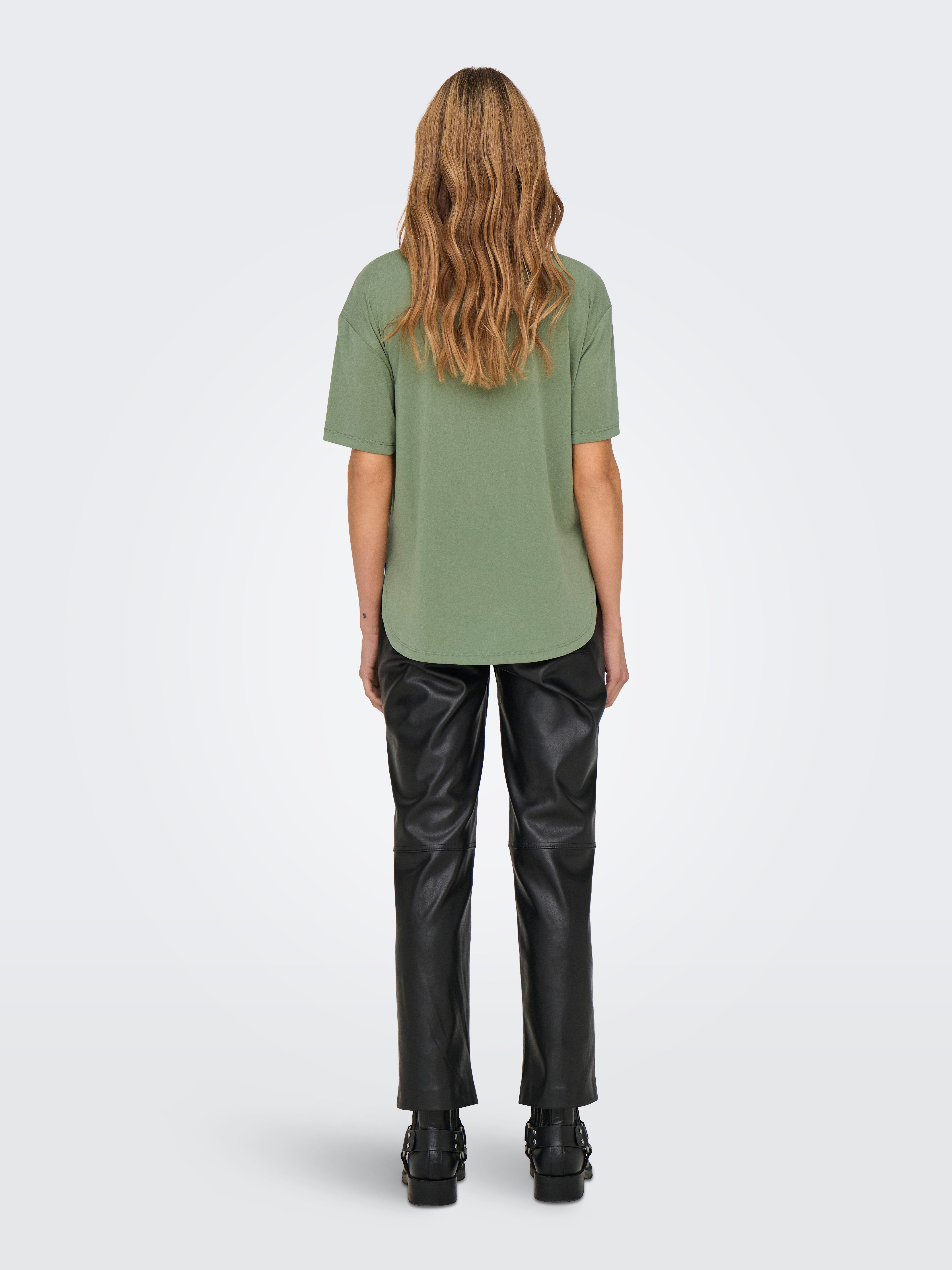 Only Shirt met korte mouwen ONLFREE LIFE S/S BOTANICAL TOP BOX JRS