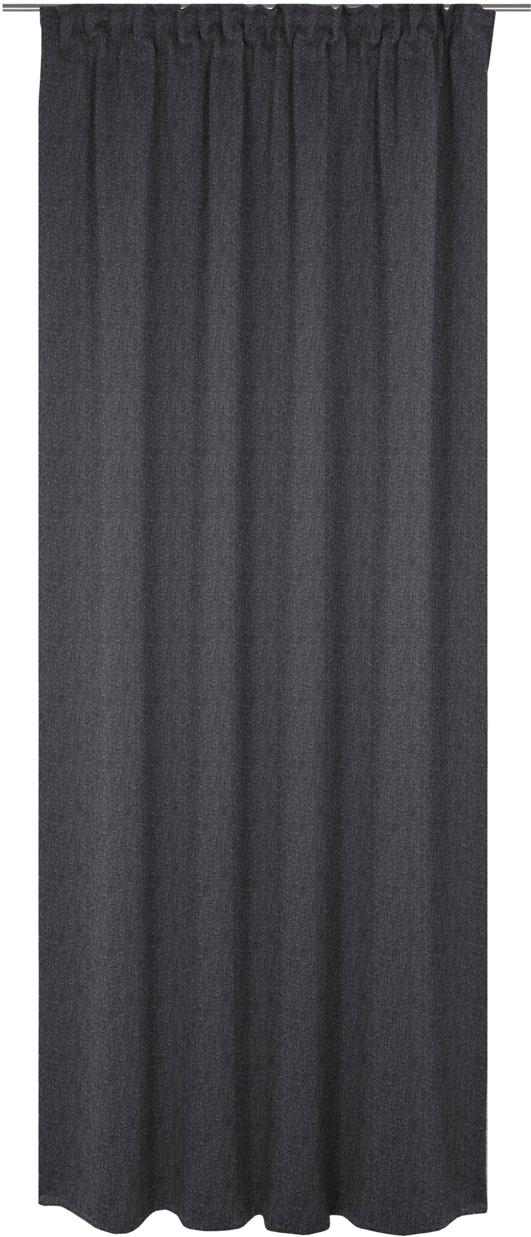 Wirth Gordijn Torbole (1 stuk) vitrage maat 132 cm x 245 cm zwart
