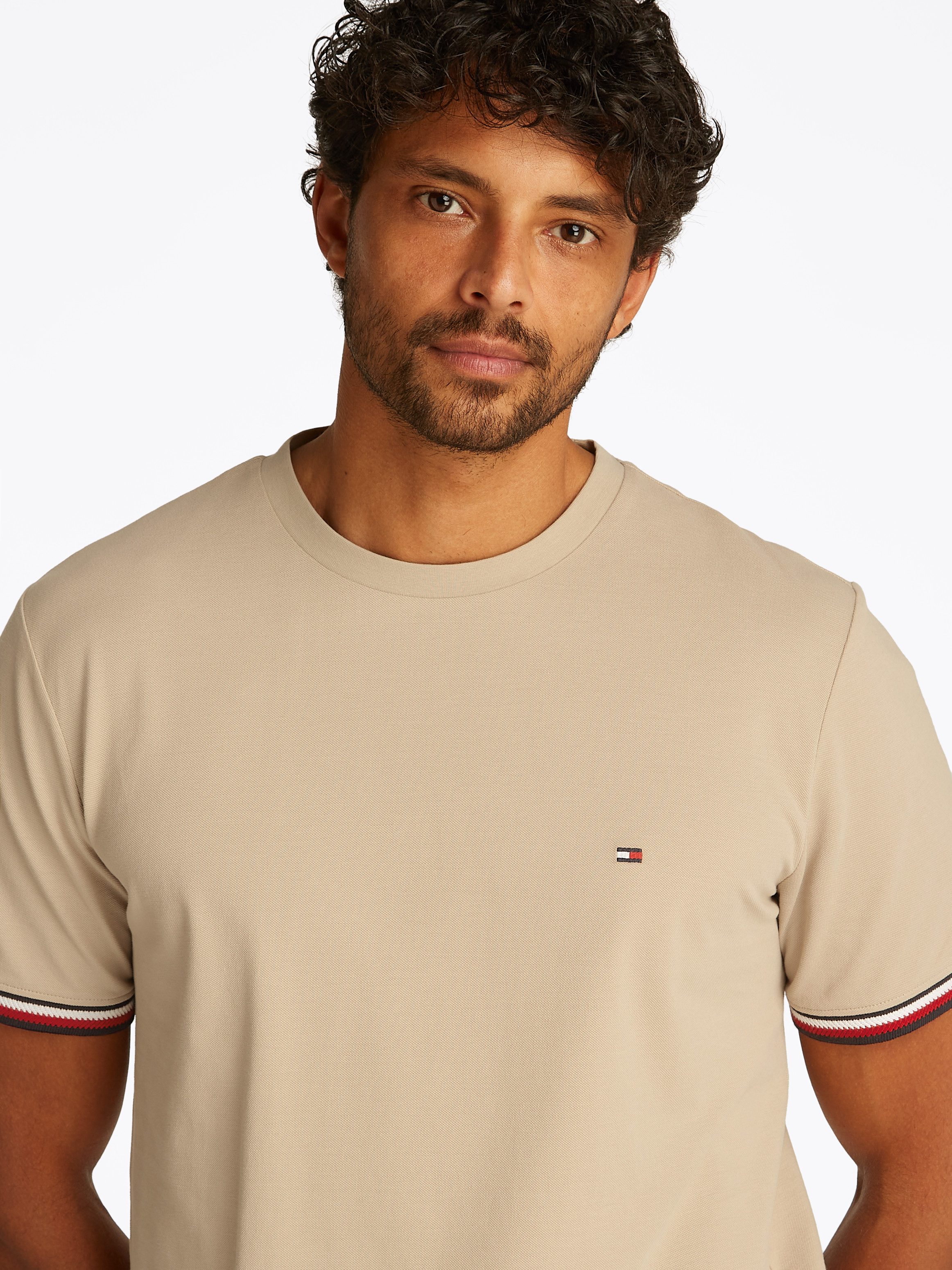 Tommy Hilfiger T-shirt GLOBAL STRIPE CUFF TEE