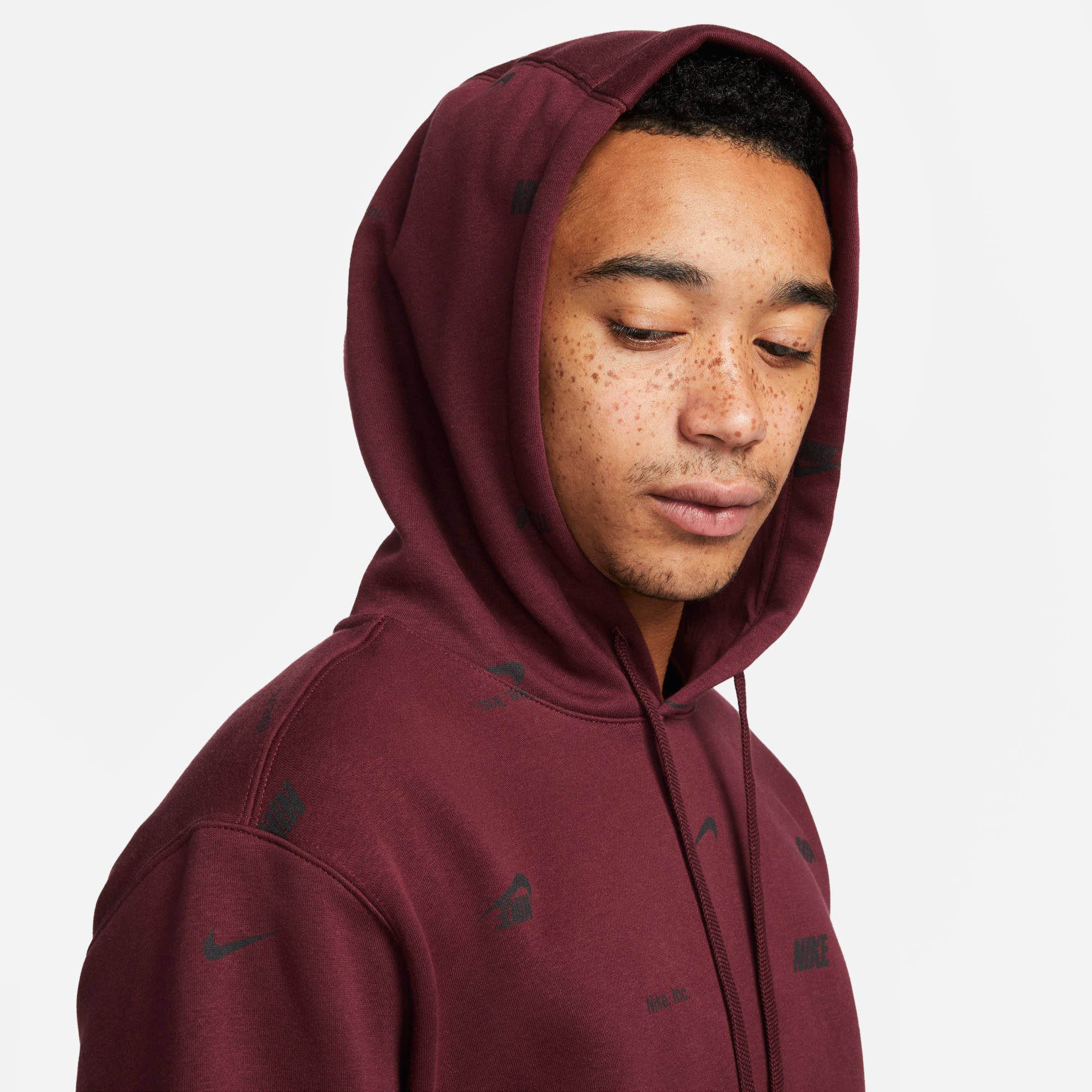 Nike Sportswear Hoodie CLUB FLEECE+ MEN'S ALLOVER PRINT PULLOVER HOODIE
