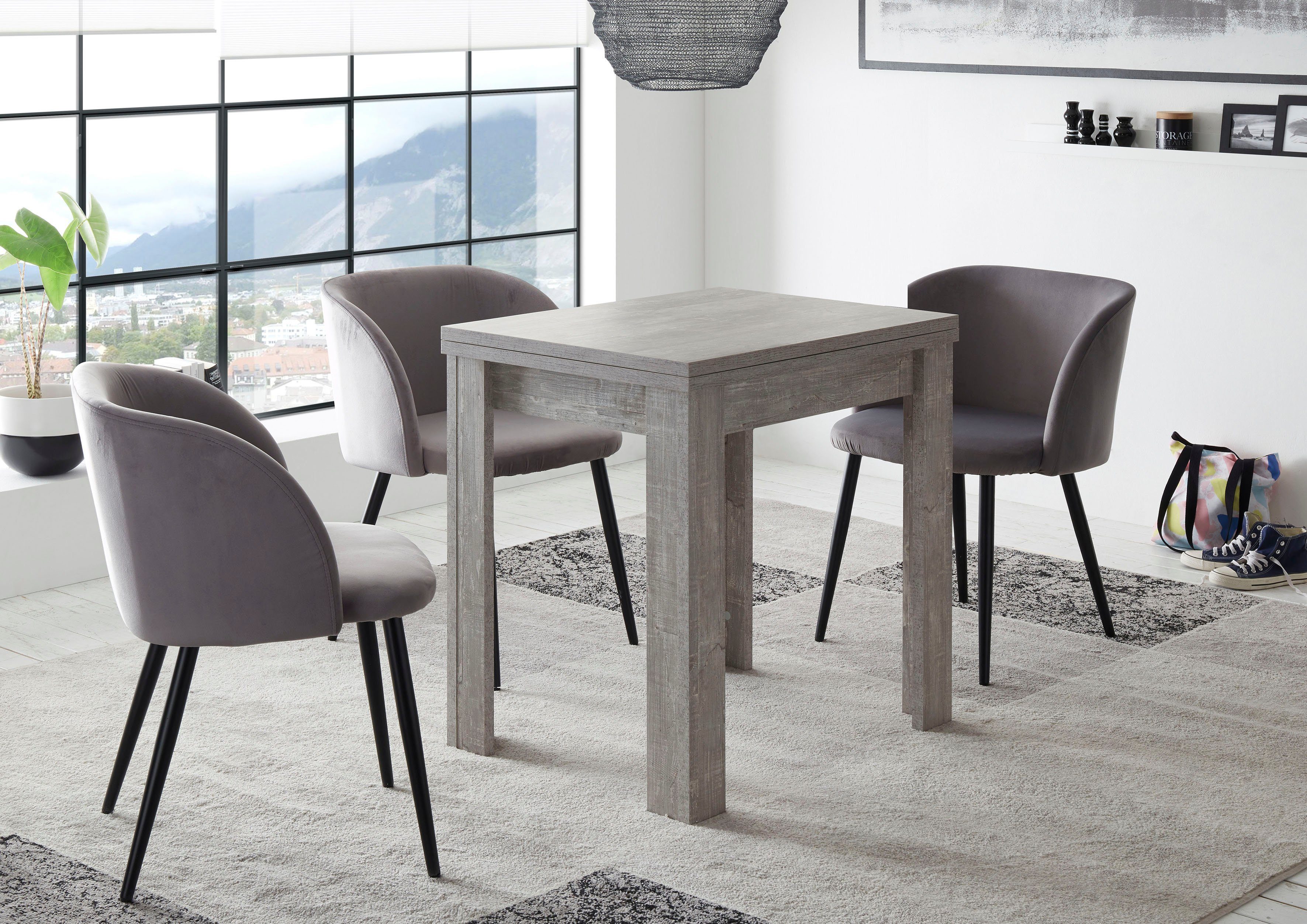 Mäusbacher Eettafel Monti BESTSELLER!, tafel, keukentafel, uittrekbare tafel uit te trekken tot 136 cm