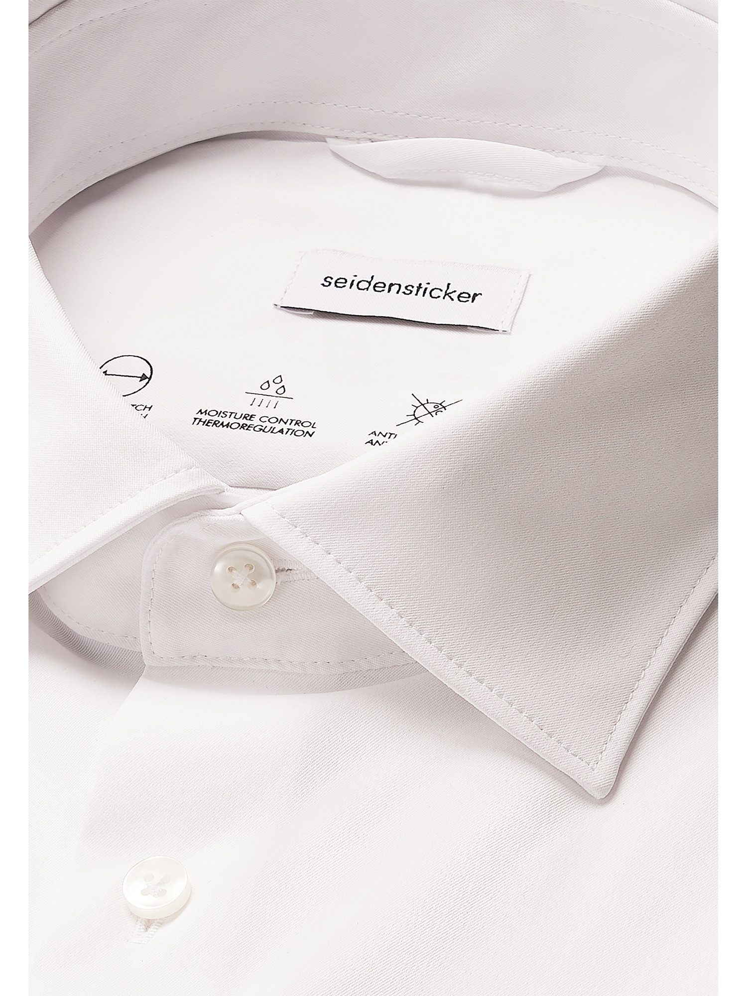 seidensticker Businessoverhemd Zwarte roos Slim Kentkraag uni