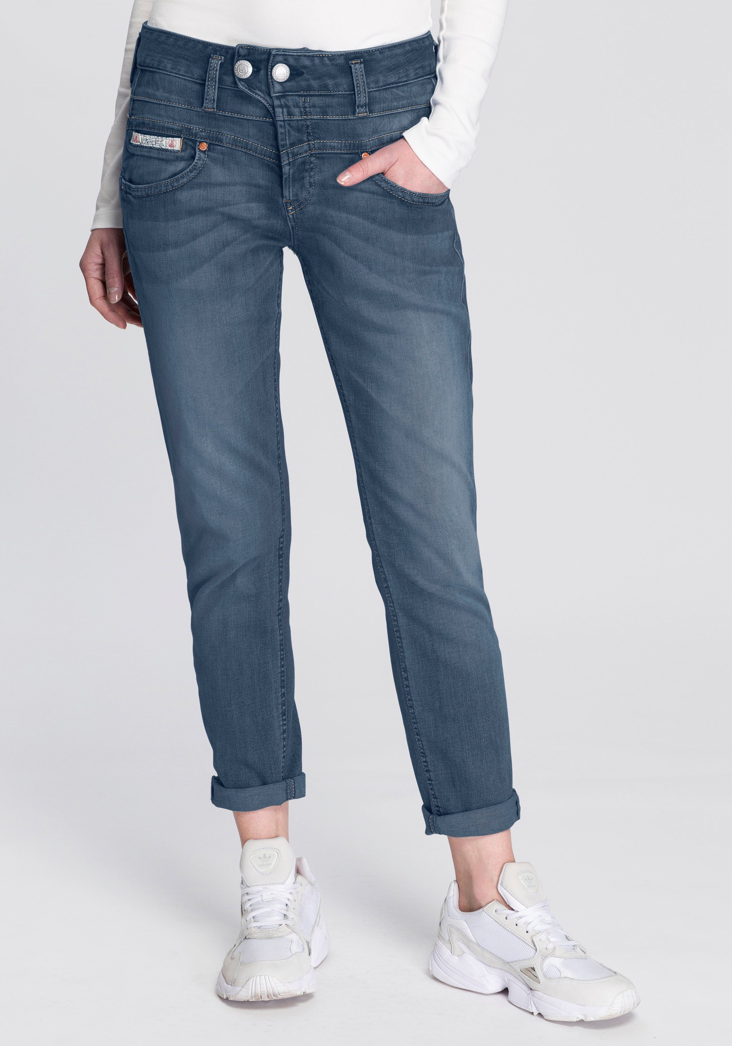 herrlicher boyfriendjeans bijou high waist blauw