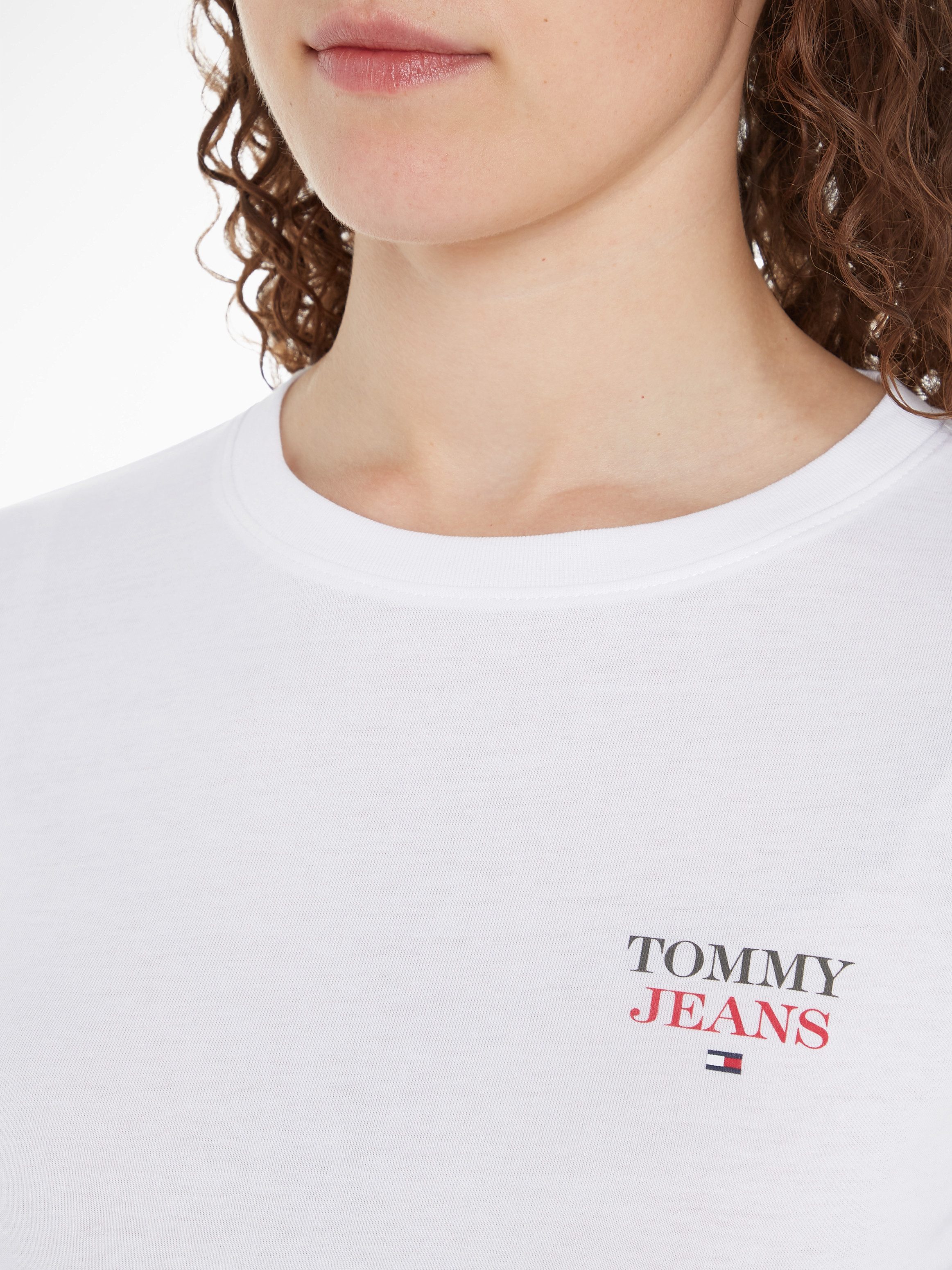 TOMMY JEANS Shirt met lange mouwen TJW SLIM ESSENTIAL LOGO 2 LS