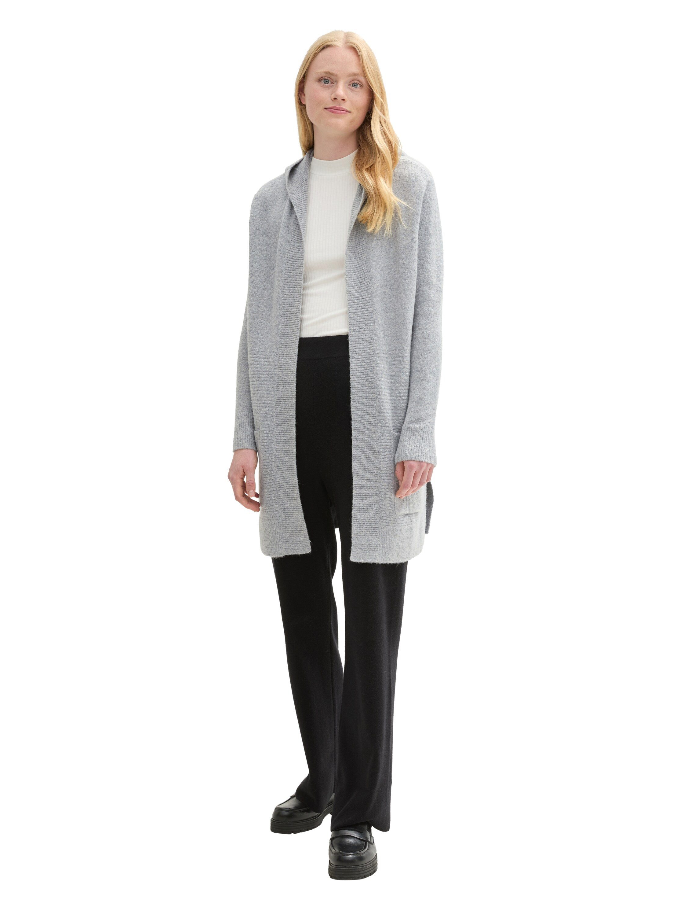 Tom Tailor Denim Cardigan met een capuchon